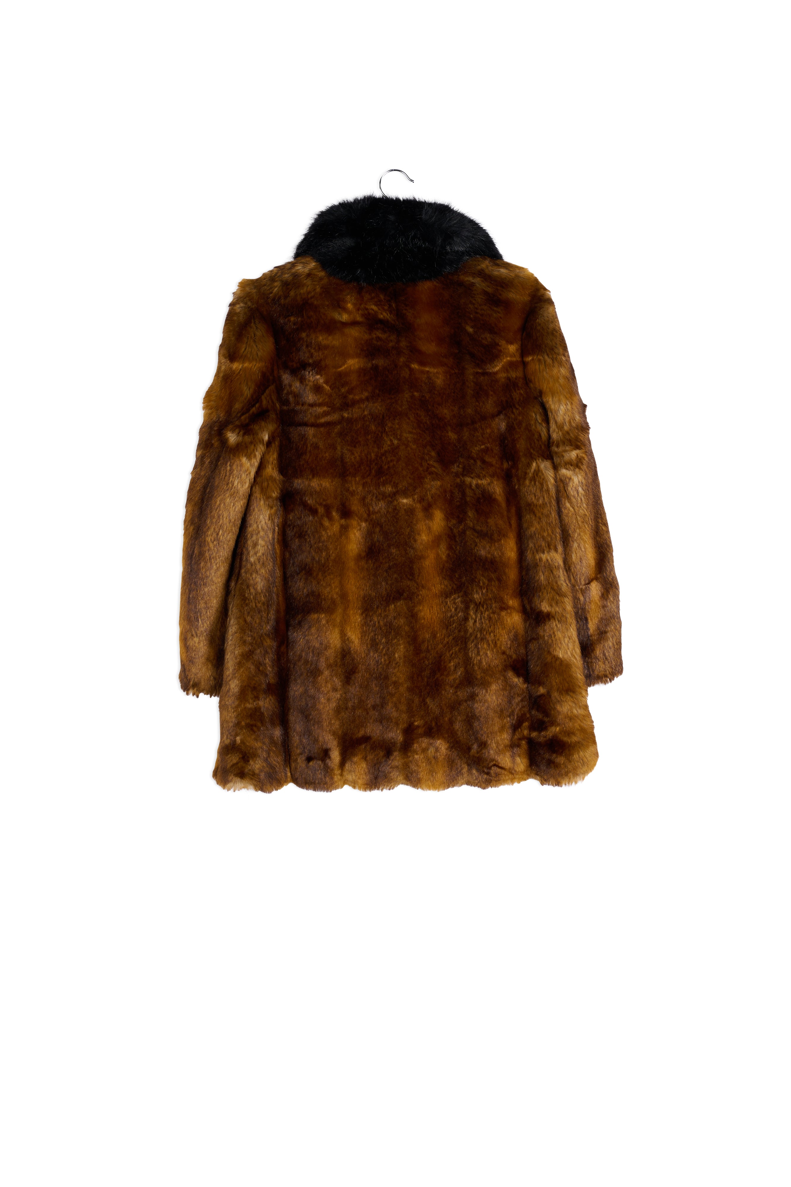 Cardigan croisé à imprimé bordeaux et bleu clair RE—SSENTIEL | Essentiel second hand