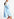 Lichtblauwe oversized jurk van katoen Faume - seconde main