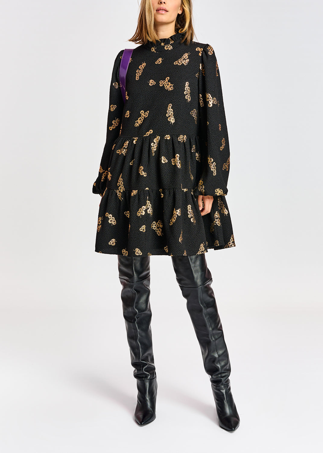 Agonize ruffle collar dress RE—SSENTIEL | Essentiel second hand