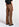 Pantalon pied-de-poule rouge et marron Faume - seconde main