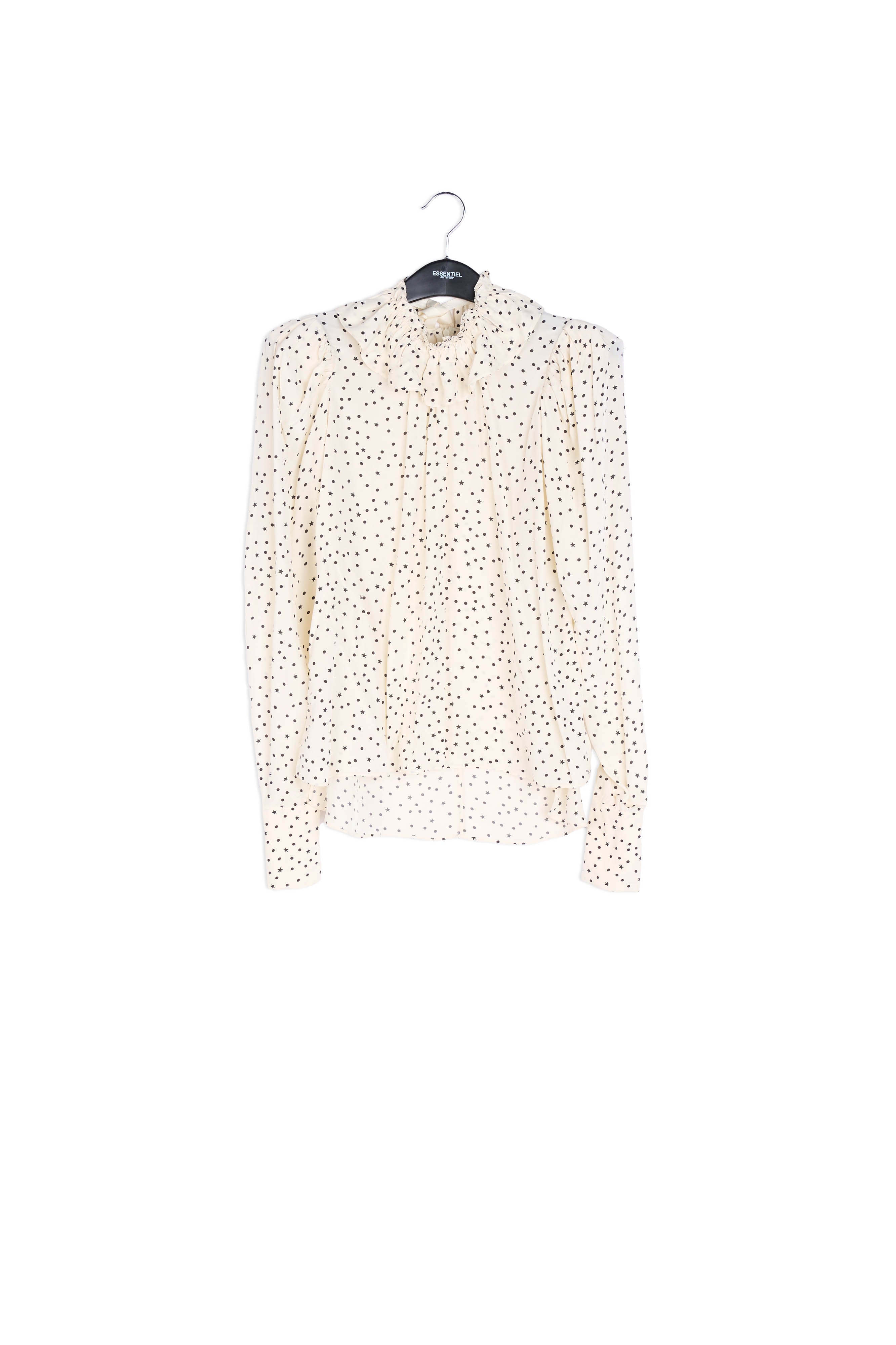 Off-white polka dot top RE—SSENTIEL | Essentiel second hand