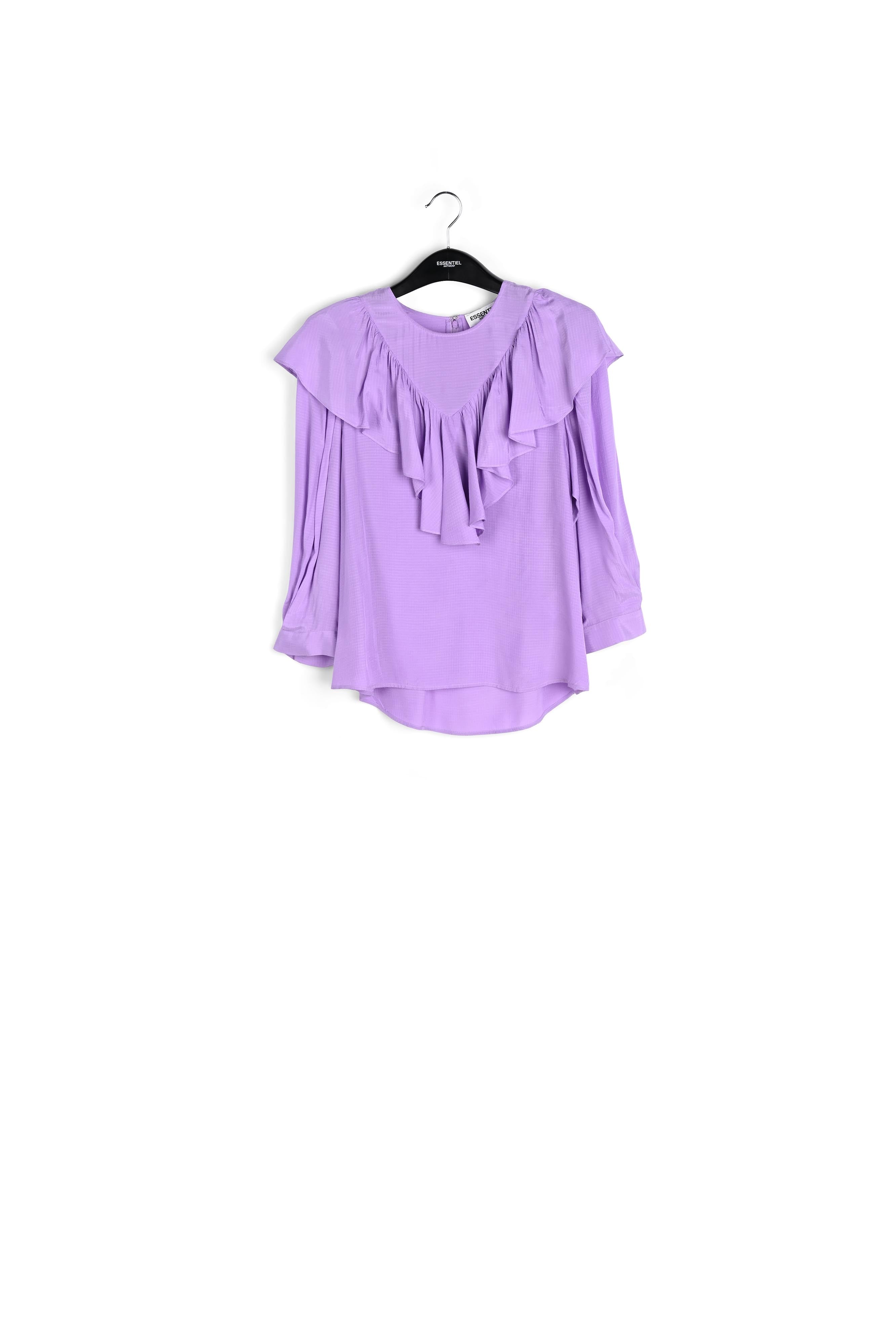 Lila wijde top met volant RE—SSENTIEL | Essentiel second hand