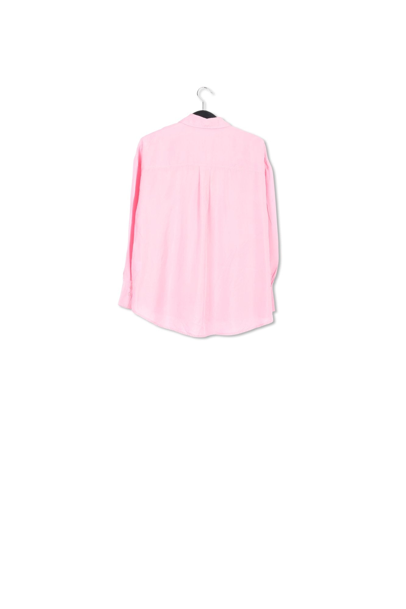 Light pink relaxed-fit silk shirt RE—SSENTIEL | Essentiel second hand