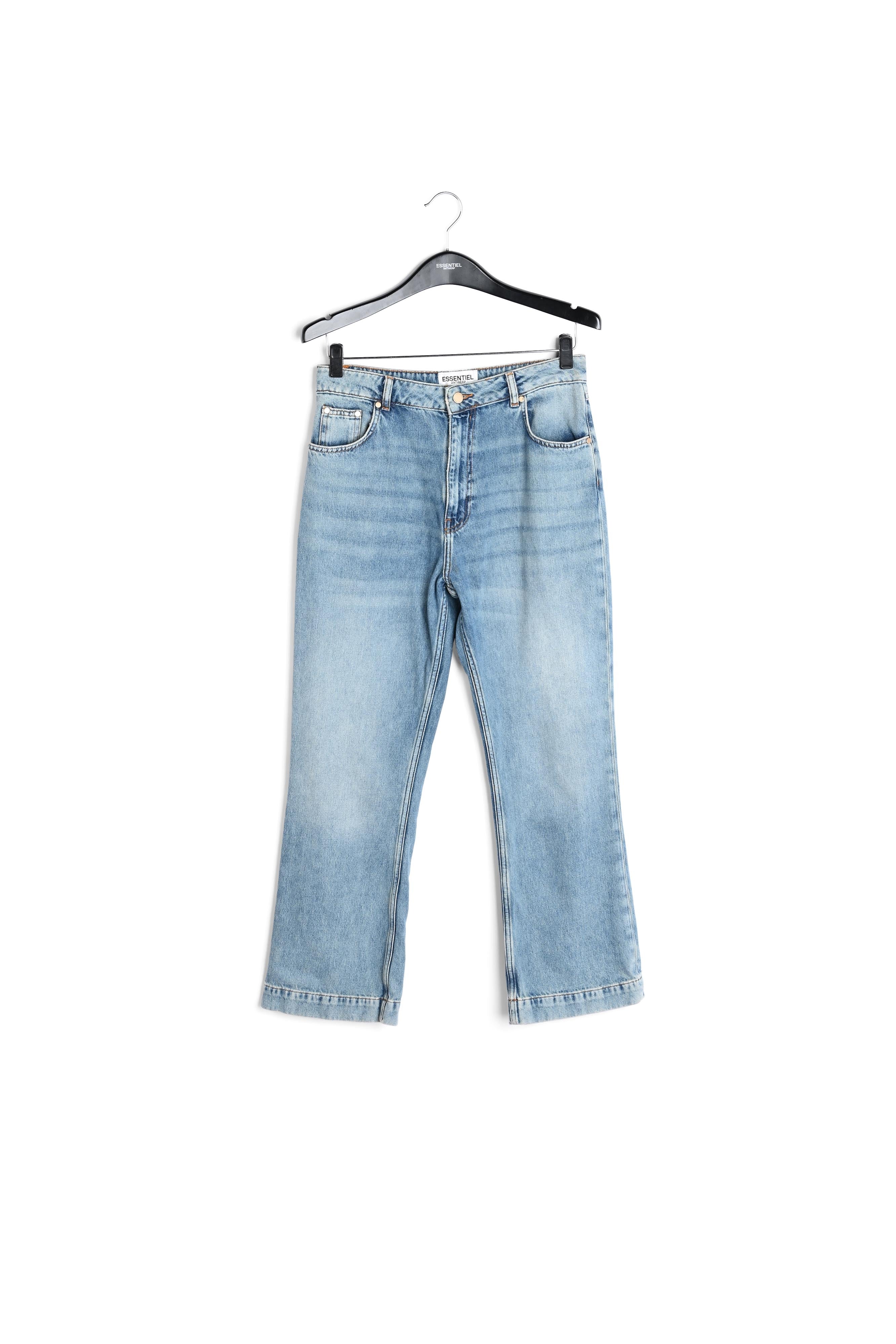 Blauwe jeans met hoge taille RE—SSENTIEL | Essentiel second hand