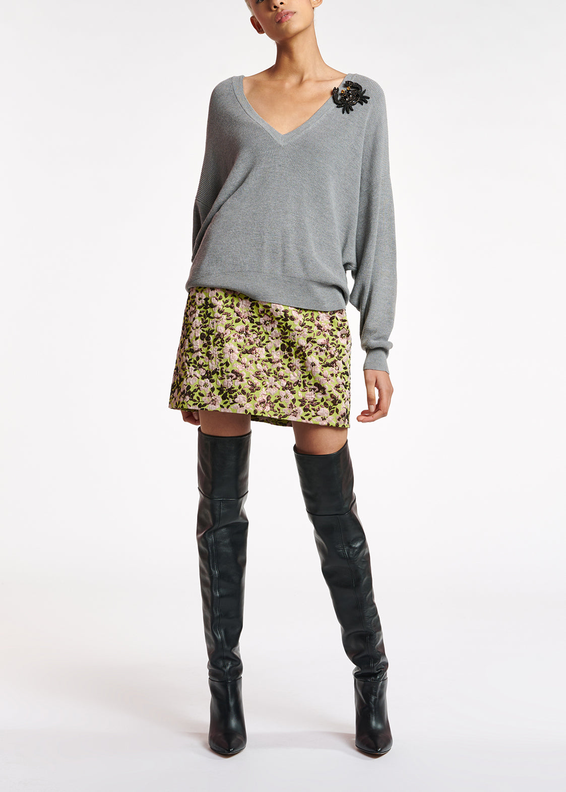 Pull oversize gris RE—SSENTIEL | Essentiel second hand