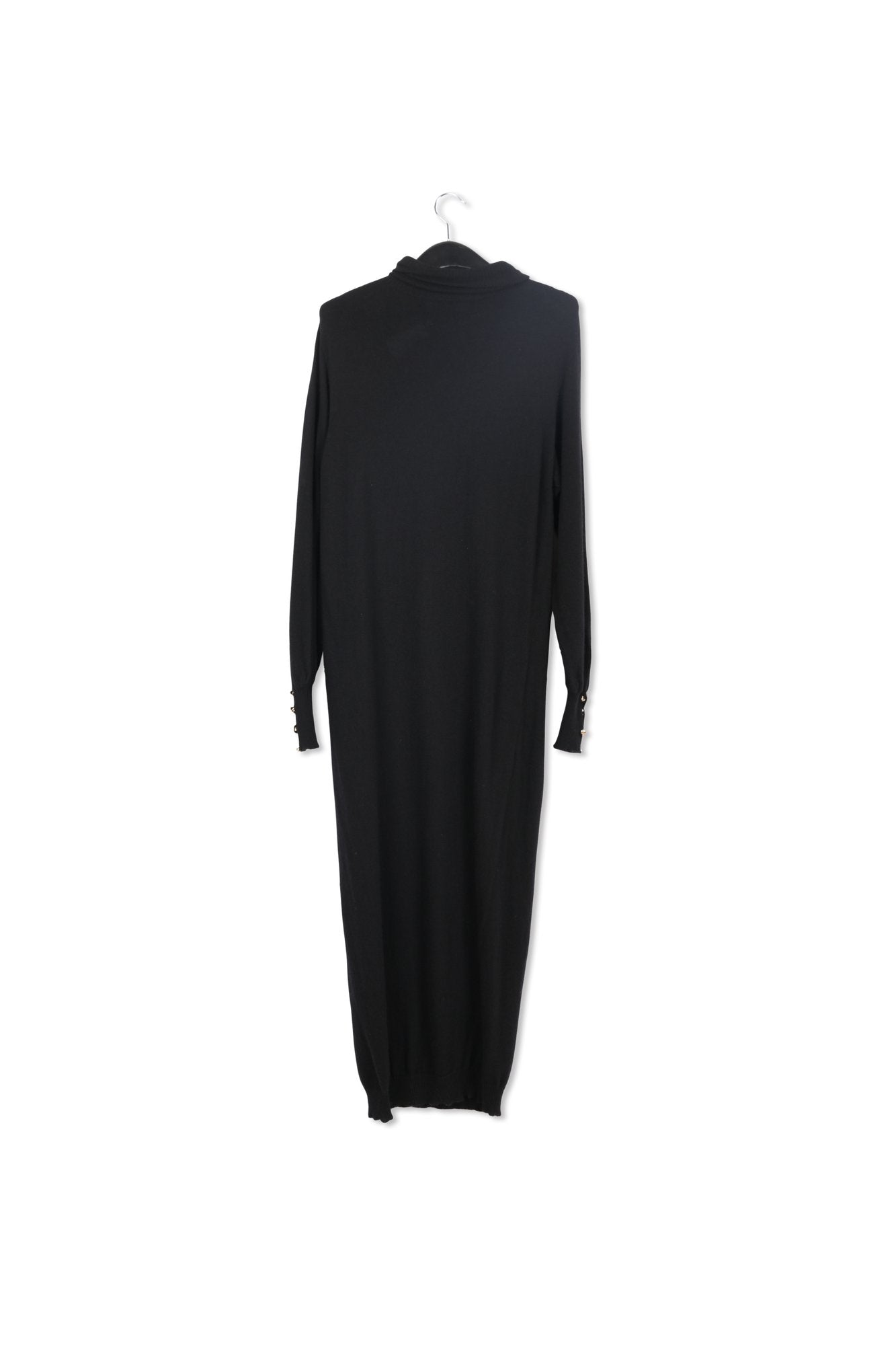 Black turtleneck knit dress RE—SSENTIEL | Essentiel second hand