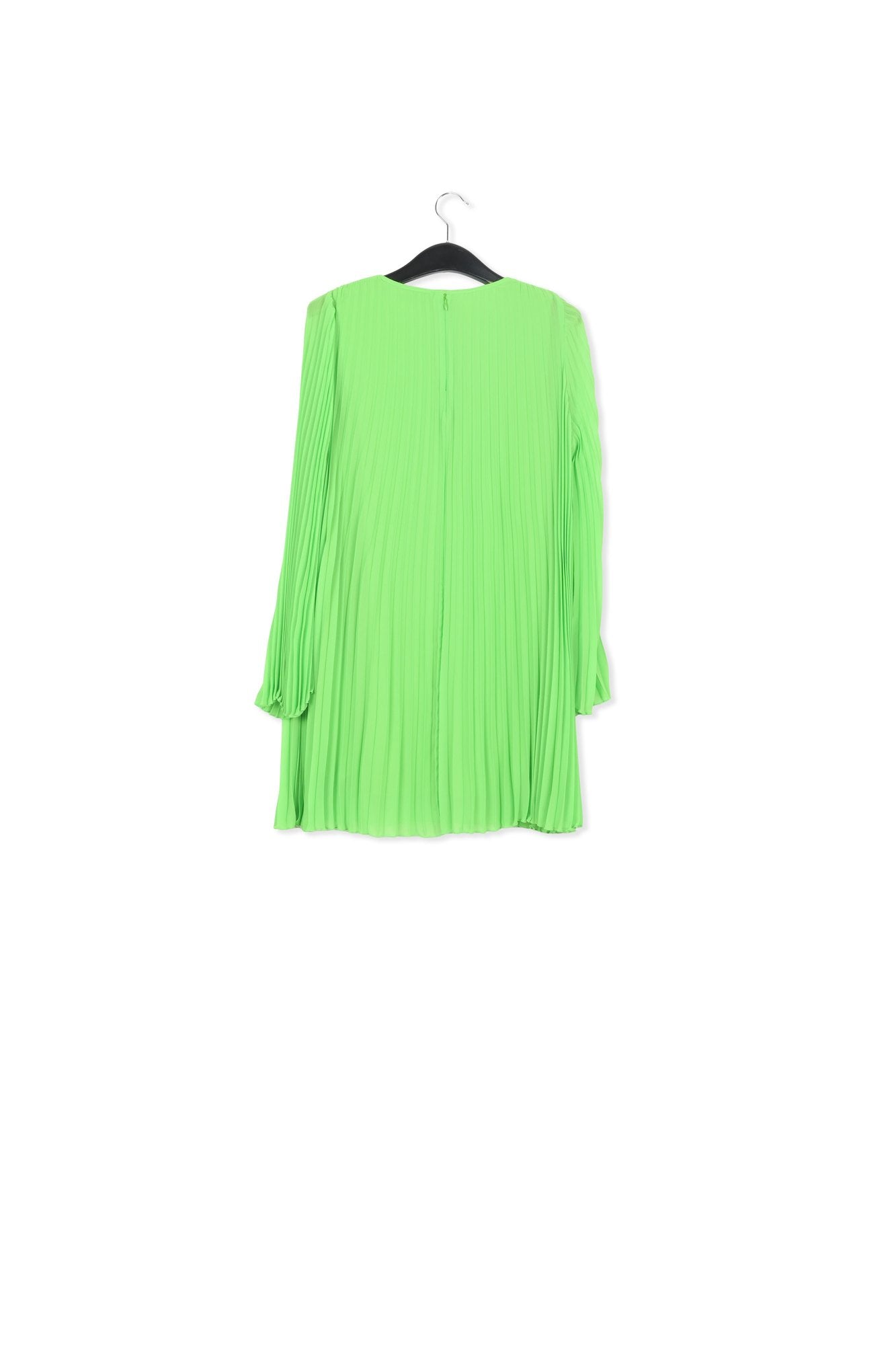 Bright green plissé mini dress RE—SSENTIEL | Essentiel second hand
