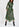 Black floral print midi dress with shiny thread Faume - seconde main
