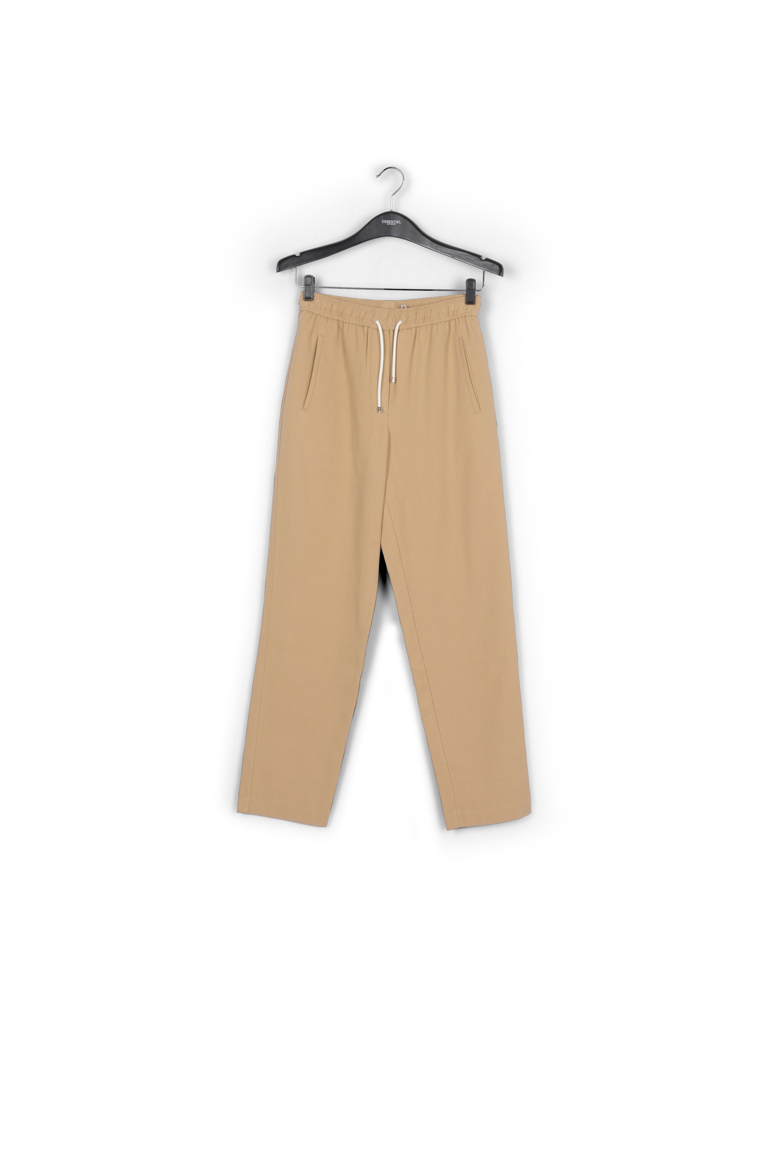 Beige cotton tapered pants RE—SSENTIEL | Essentiel second hand