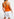 Débardeur orange en tricot fin Faume - seconde main