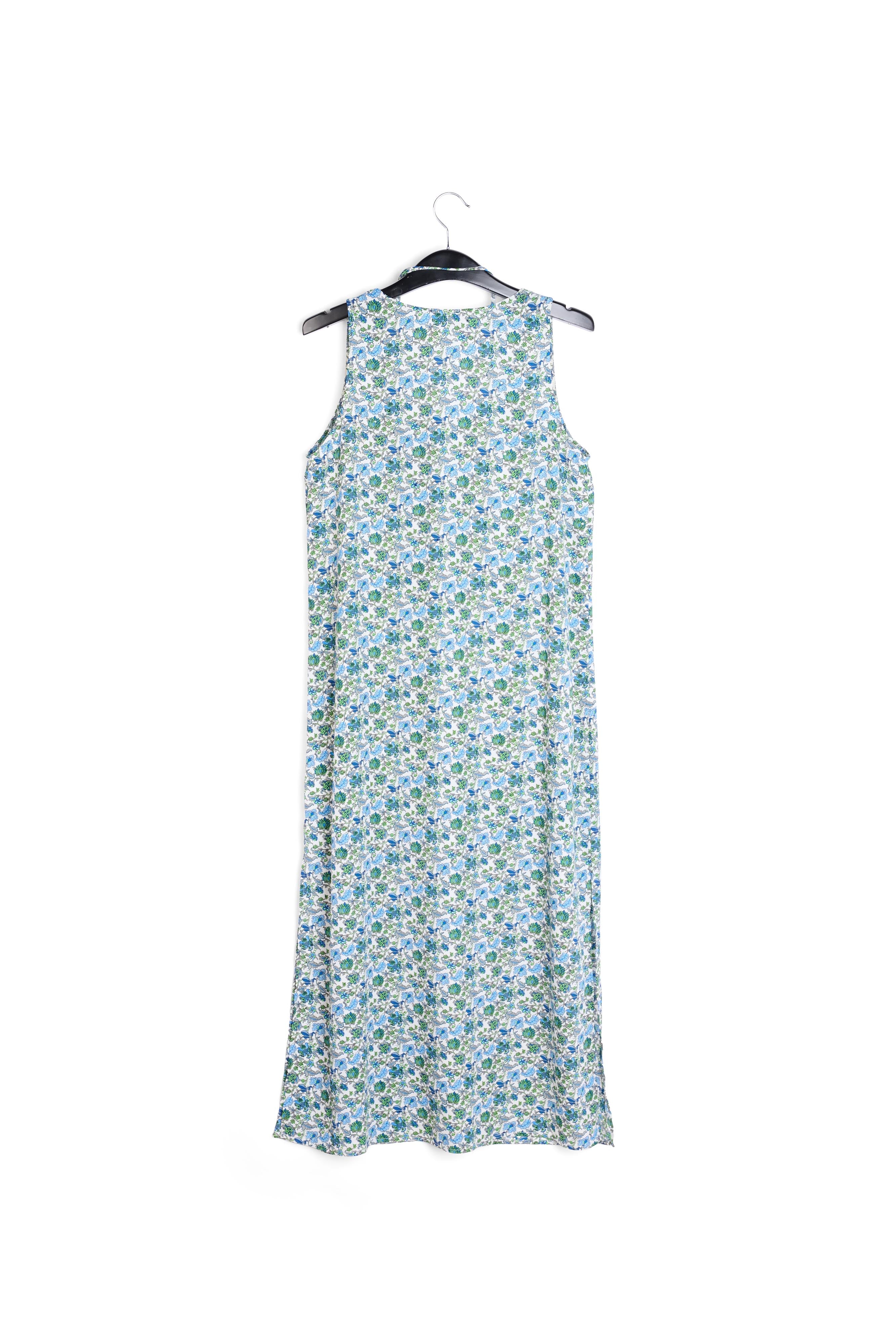 Mouwloze maxi-jurk met bloemenprint en stras RE—SSENTIEL | Essentiel second hand