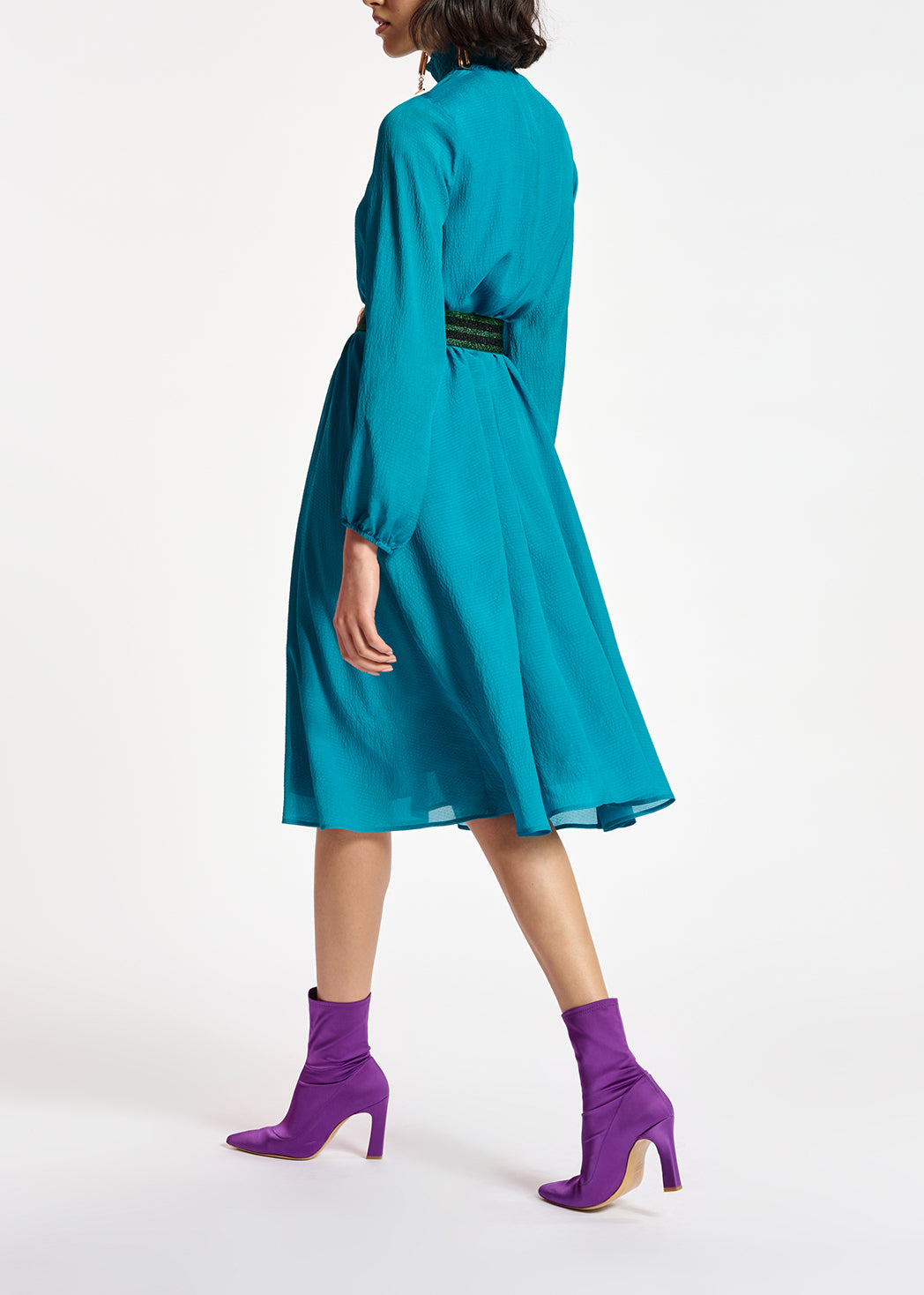 Blue midi-length dress RE—SSENTIEL | Essentiel second hand