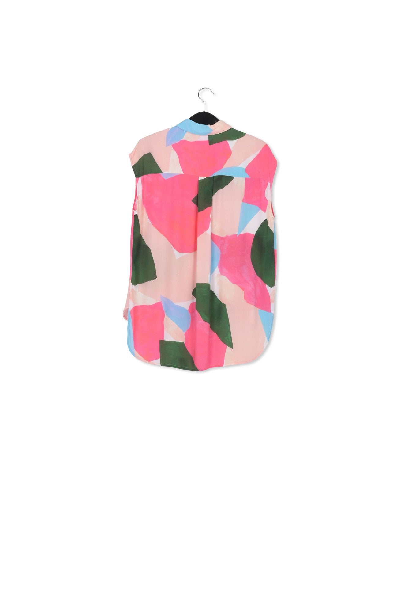 Multicolor sleeveless shirt with graphic print RE—SSENTIEL | Essentiel second hand