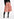 Stripe and red floral print A-line skirt Faume - seconde main