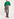 Green jersey T-shirt with cotton-poplin sleeves Faume - seconde main