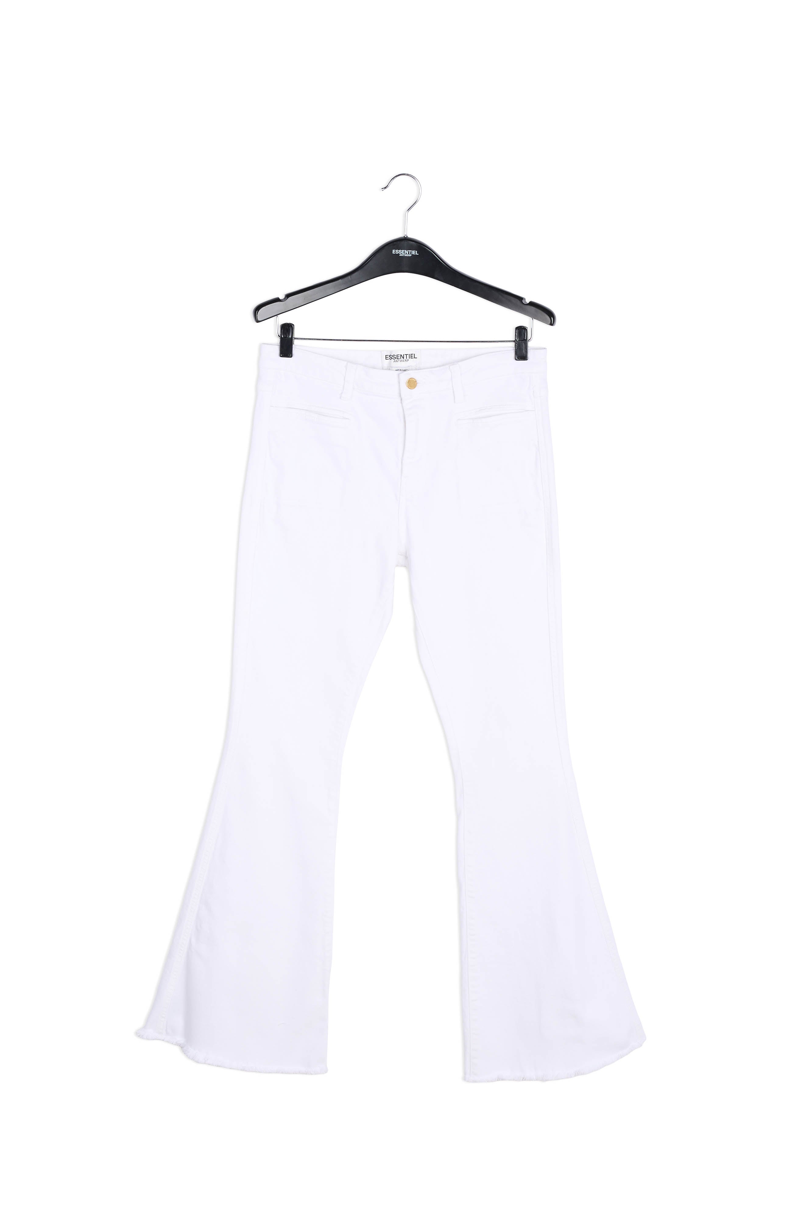 White high-rise flared jeans RE—SSENTIEL | Essentiel second hand