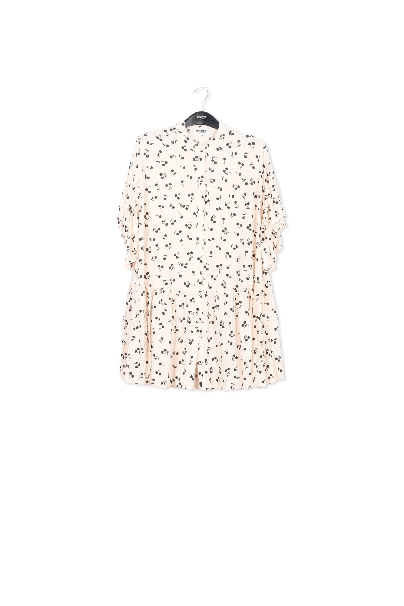Mini robe blanc cassé à imprimé cerises RE—SSENTIEL | Essentiel second hand