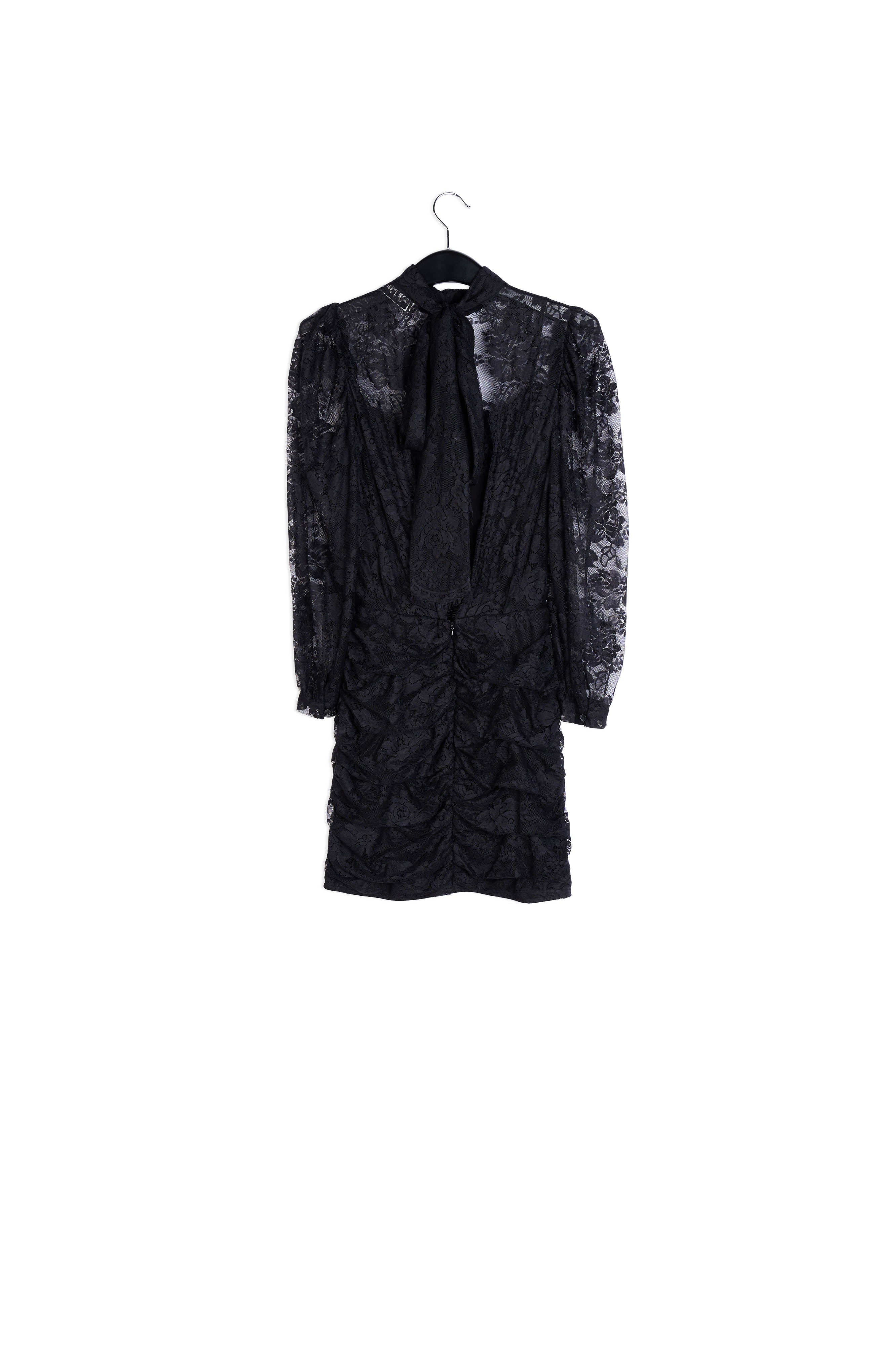 Black lace mini dress RE—SSENTIEL | Essentiel second hand