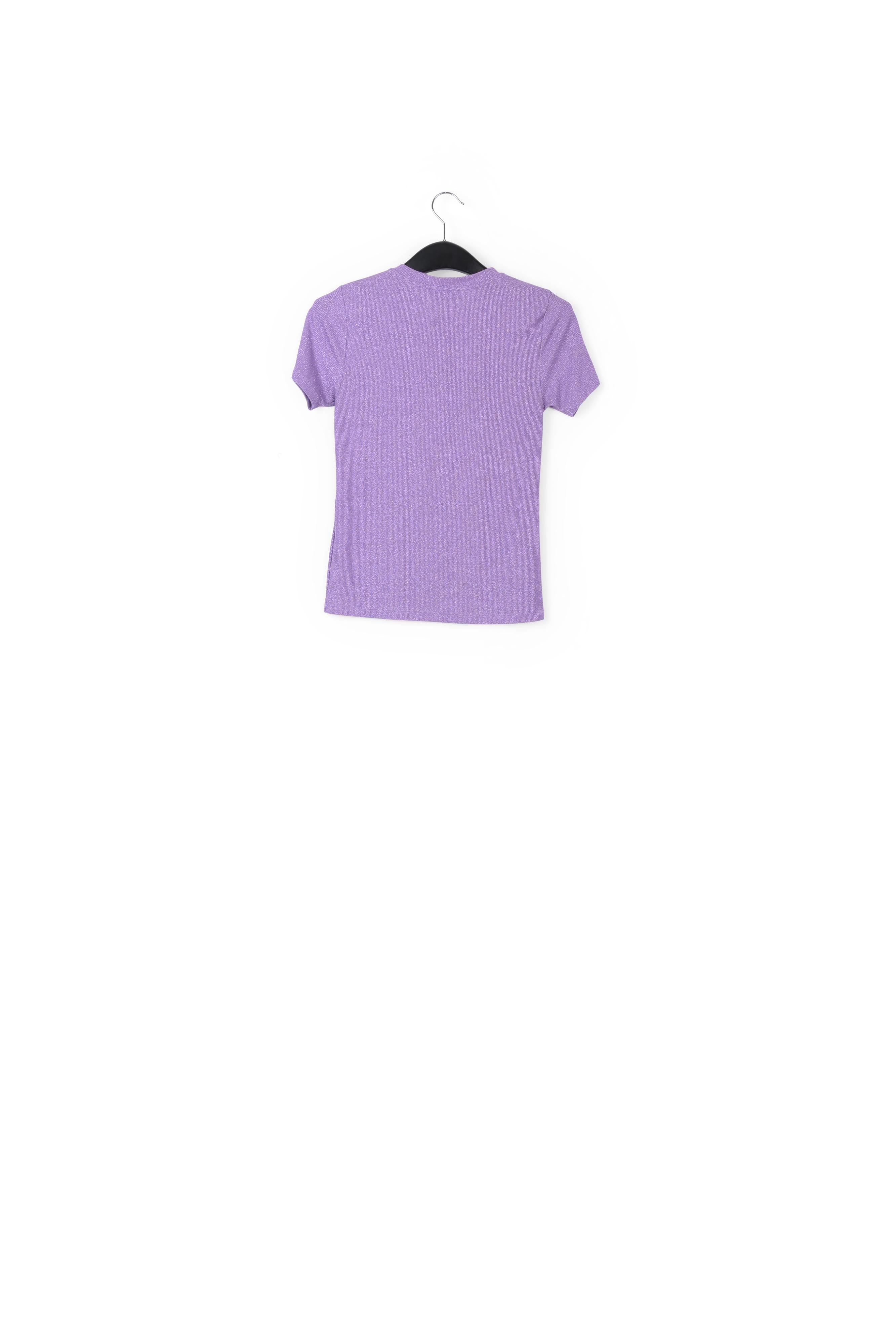 Lilac lurex T-shirt RE—SSENTIEL | Essentiel second hand