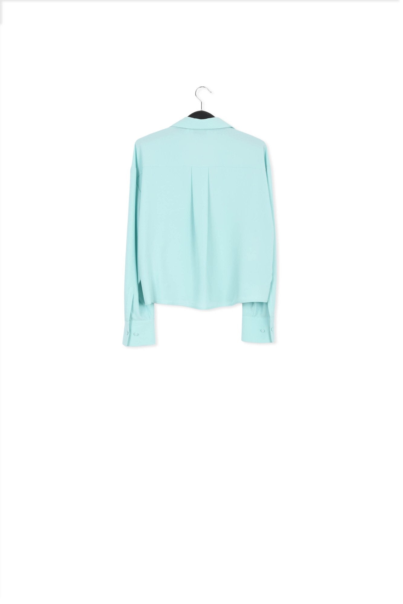 Turquoise V-neck shirt RE—SSENTIEL | Essentiel second hand
