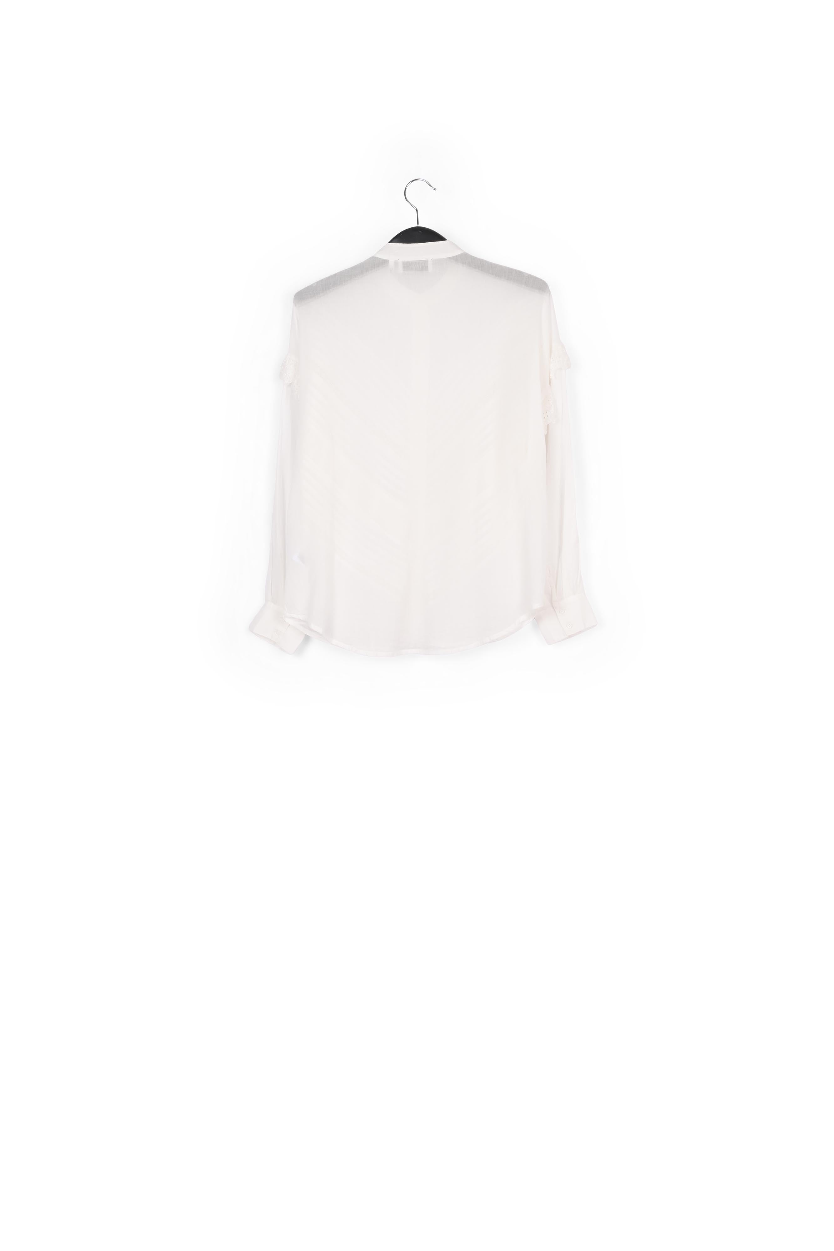 Ruffled off white shirt RE—SSENTIEL | Essentiel second hand