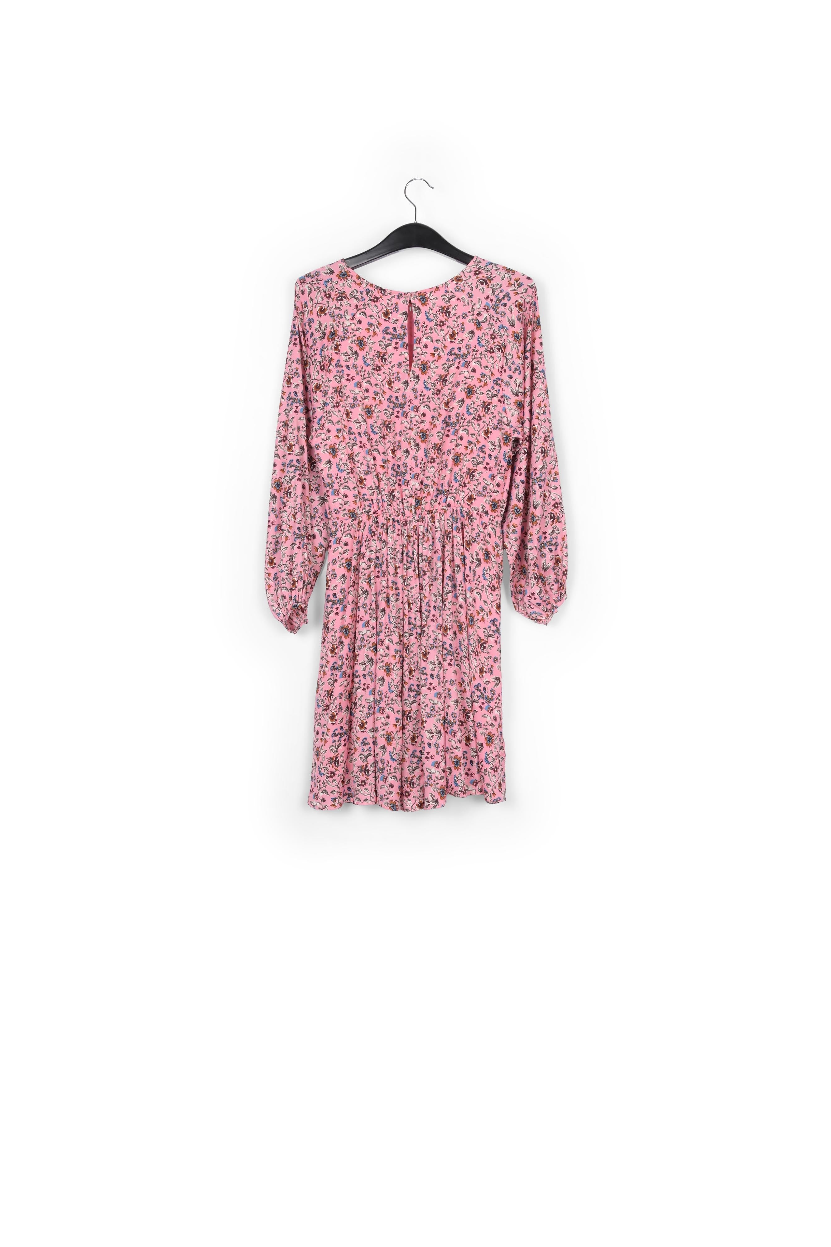 Mini robe florale rose à manches longues RE—SSENTIEL | Essentiel second hand