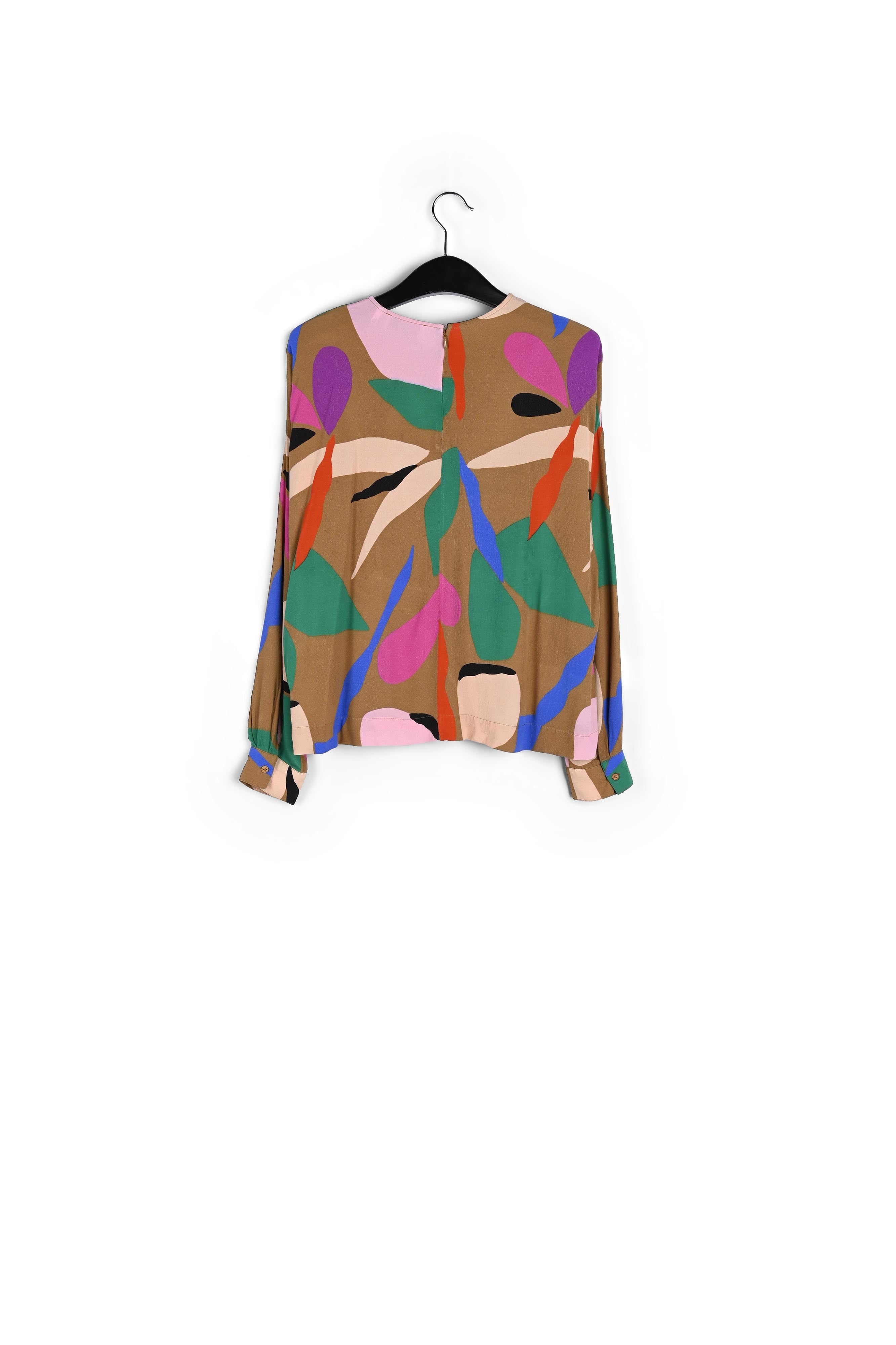 Camel graphic-print top RE—SSENTIEL | Essentiel second hand
