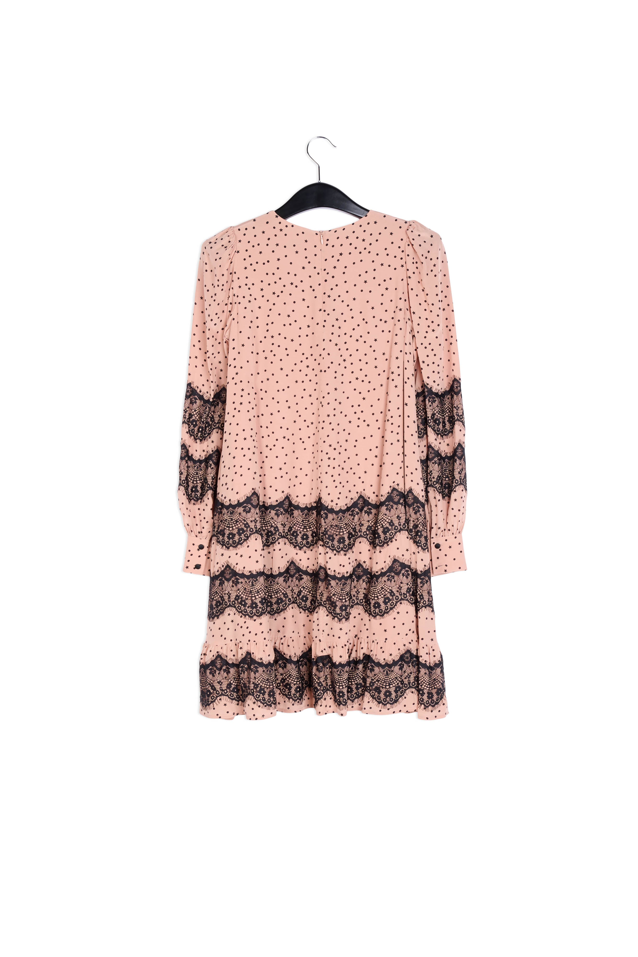 Peach lace-trimmed mini dress RE—SSENTIEL | Essentiel second hand