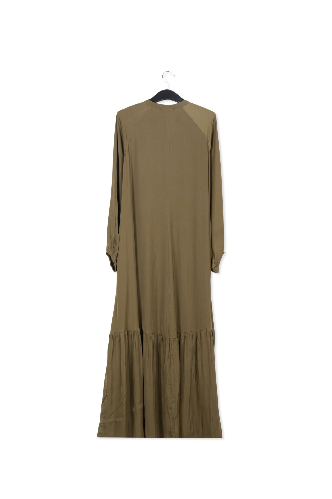 Robe maxi kaki à  manches longues RE—SSENTIEL | Essentiel second hand