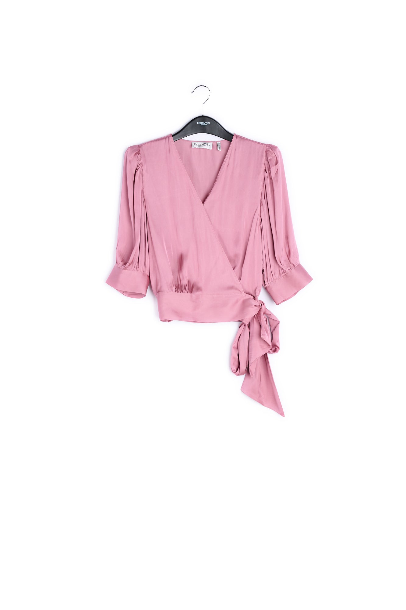 Dusty pink wrap top RE—SSENTIEL | Essentiel second hand