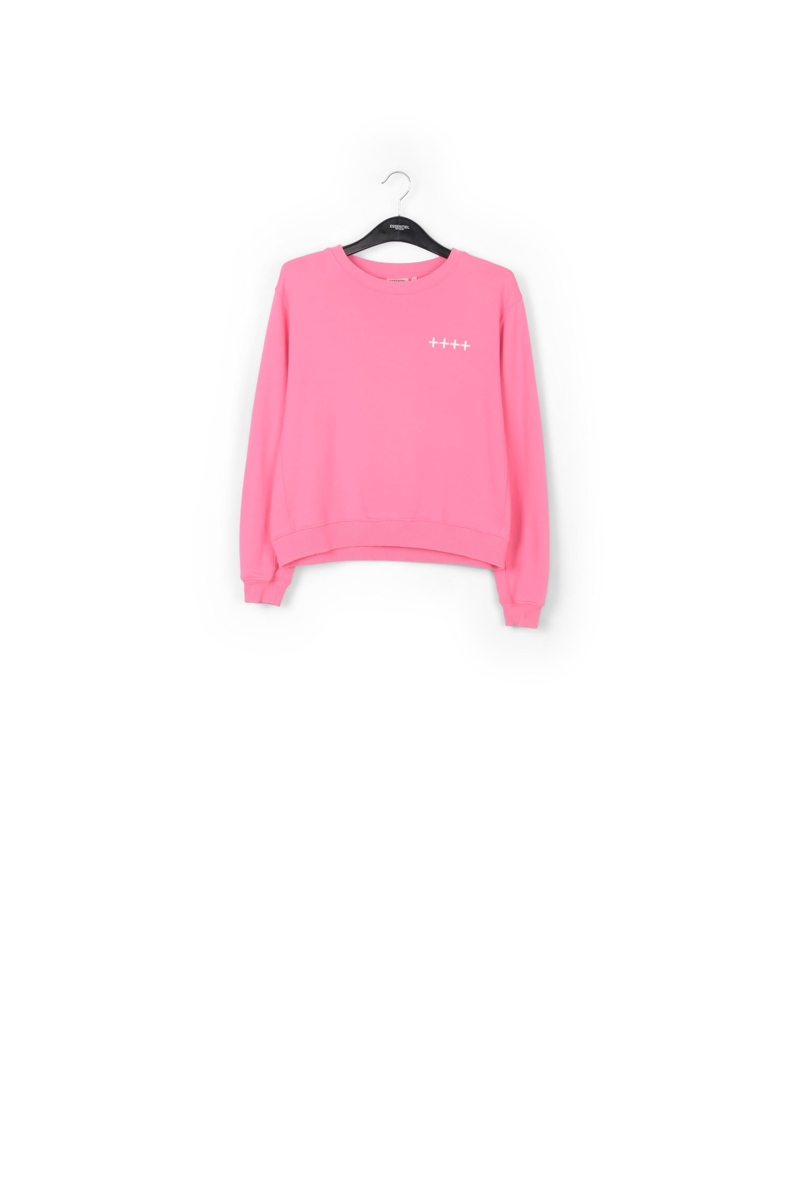 Roze sweater in biokatoenen jersey RE—SSENTIEL | Essentiel second hand