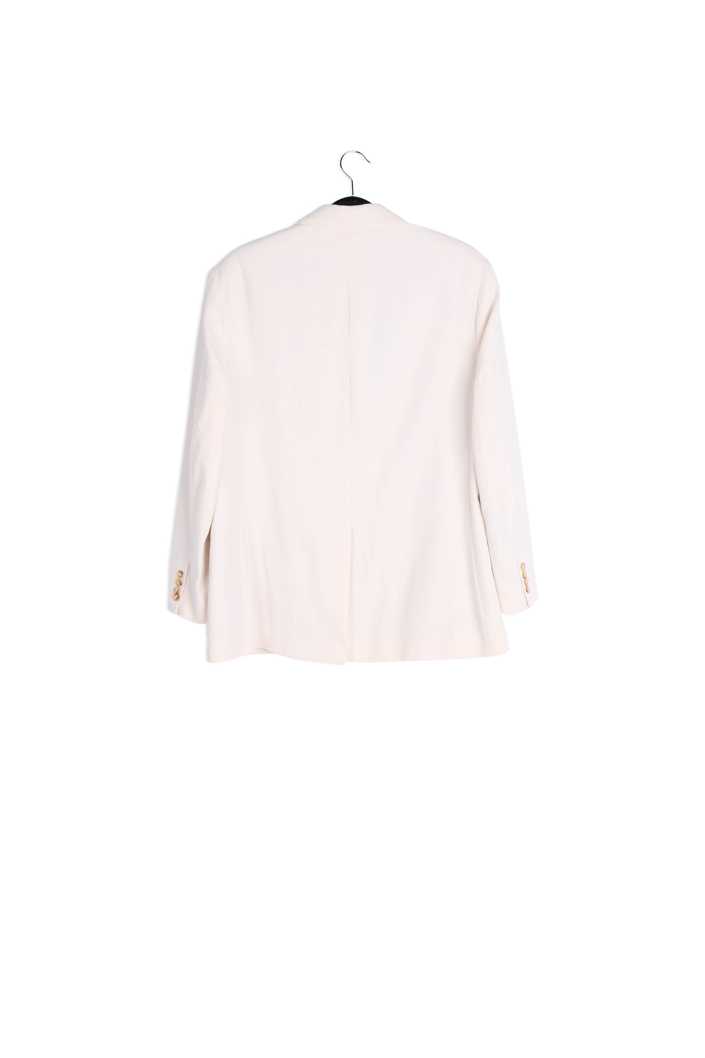 Ecru oversized cotton blazer RE—SSENTIEL | Essentiel second hand