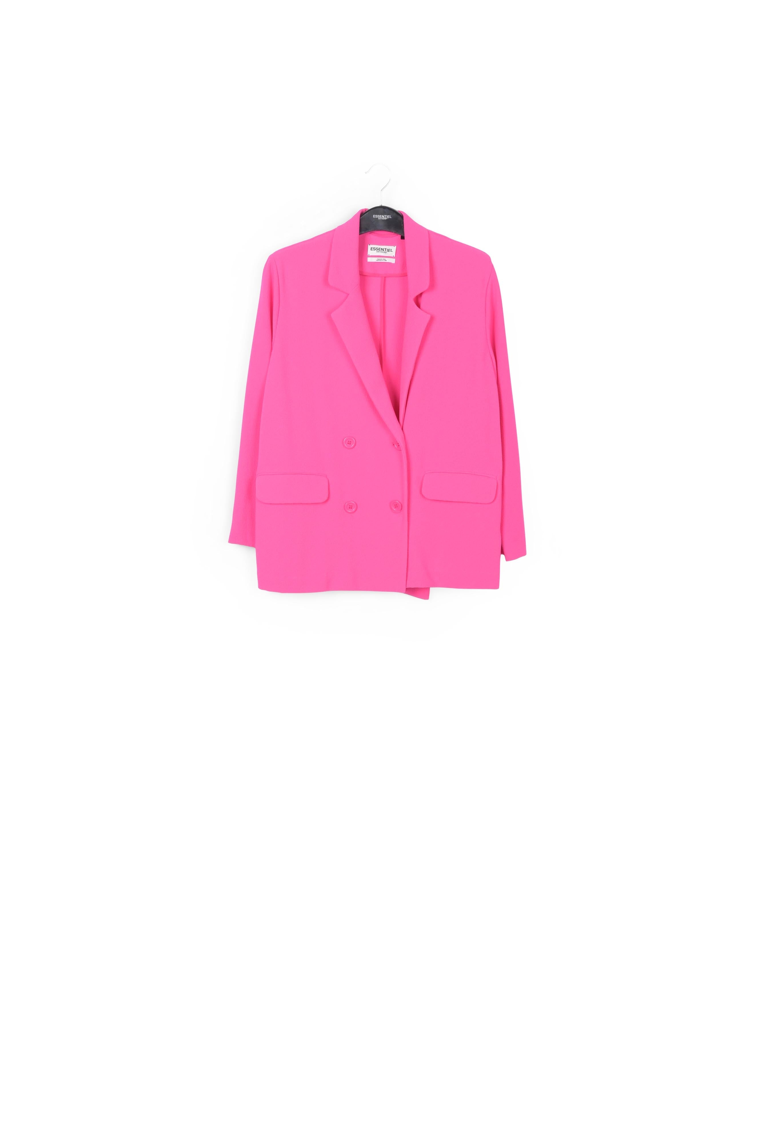 Blazer croisé fuchsia RE—SSENTIEL | Essentiel second hand