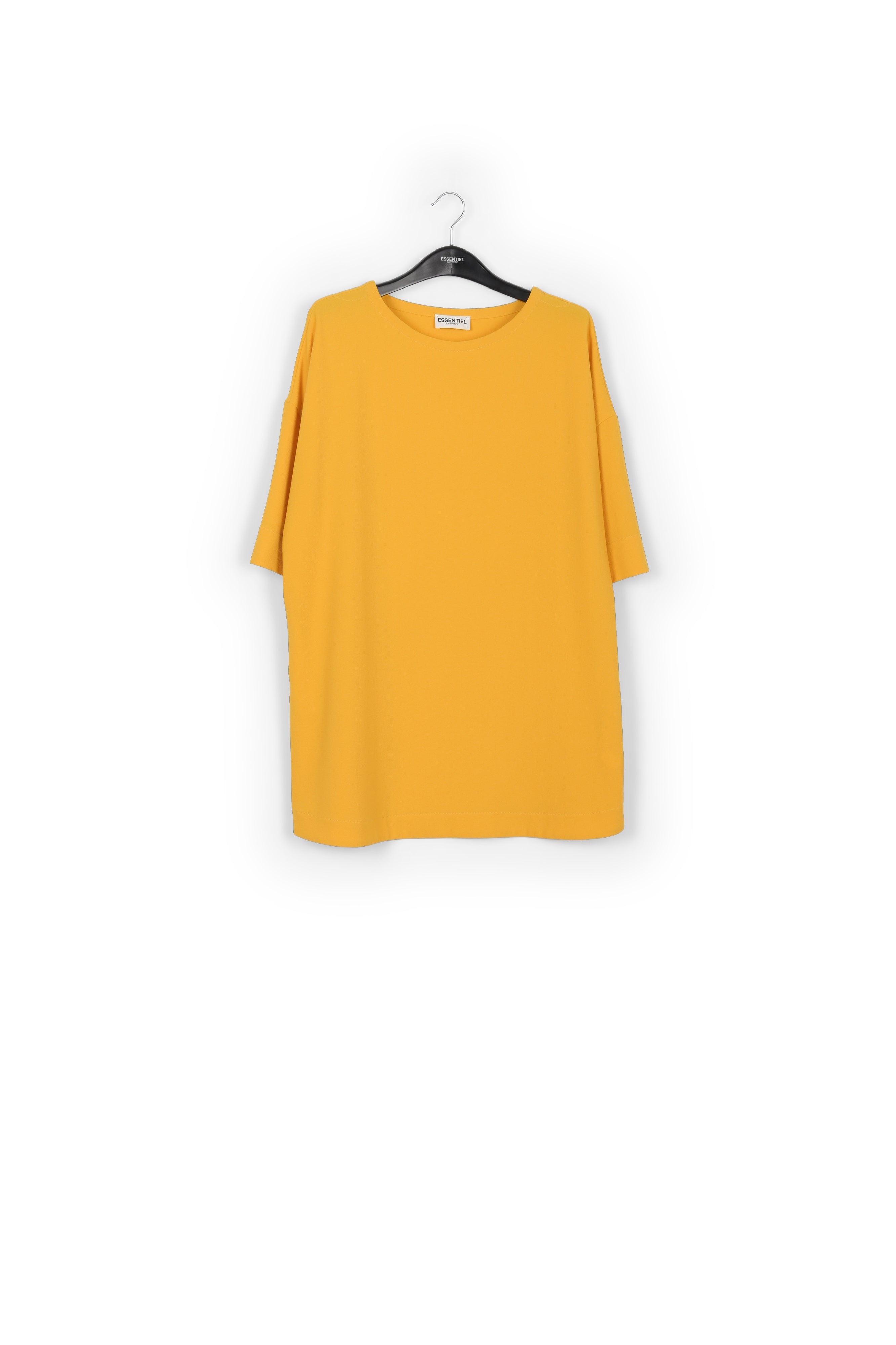 Yellow straight cut mini dress RE—SSENTIEL | Essentiel second hand