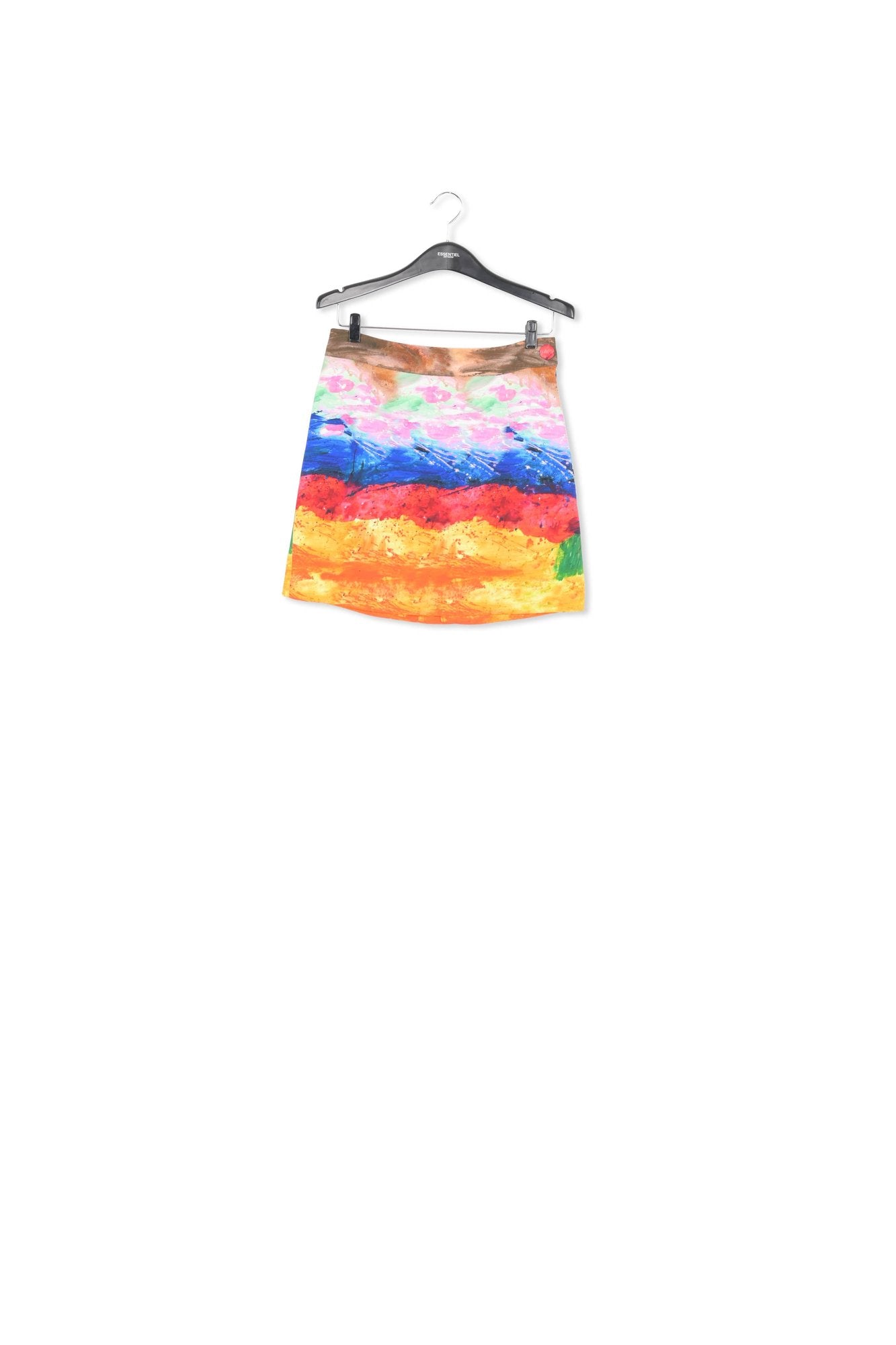 Colorful paint stroke print A-line mini skirt RE—SSENTIEL | Essentiel second hand