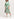 Off-white and green tie-dyed silk midi dress Faume - seconde main