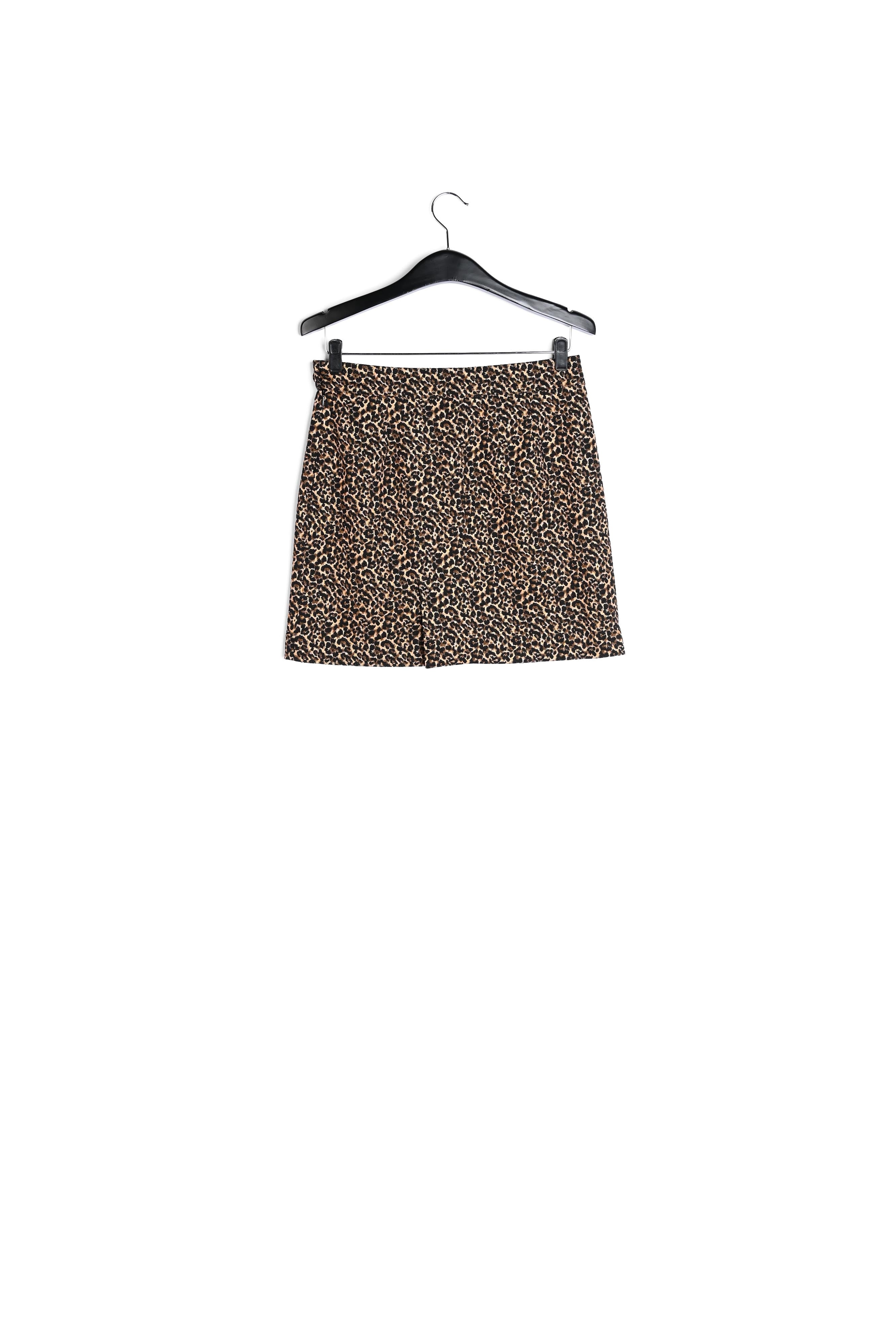 Mini-jupe en jacquard léopard RE—SSENTIEL | Essentiel second hand