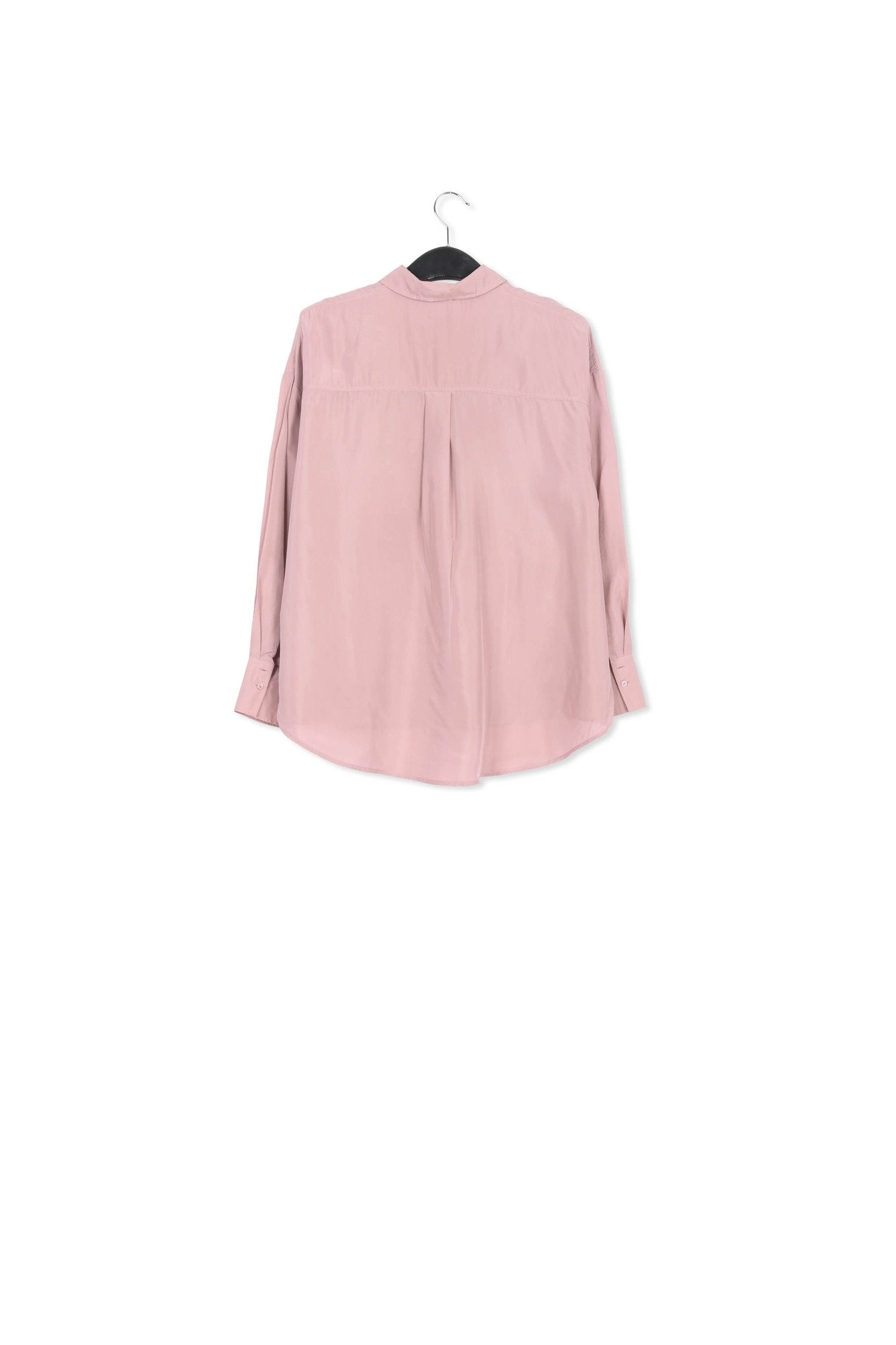 Light pink relaxed-fit silk shirt RE—SSENTIEL | Essentiel second hand