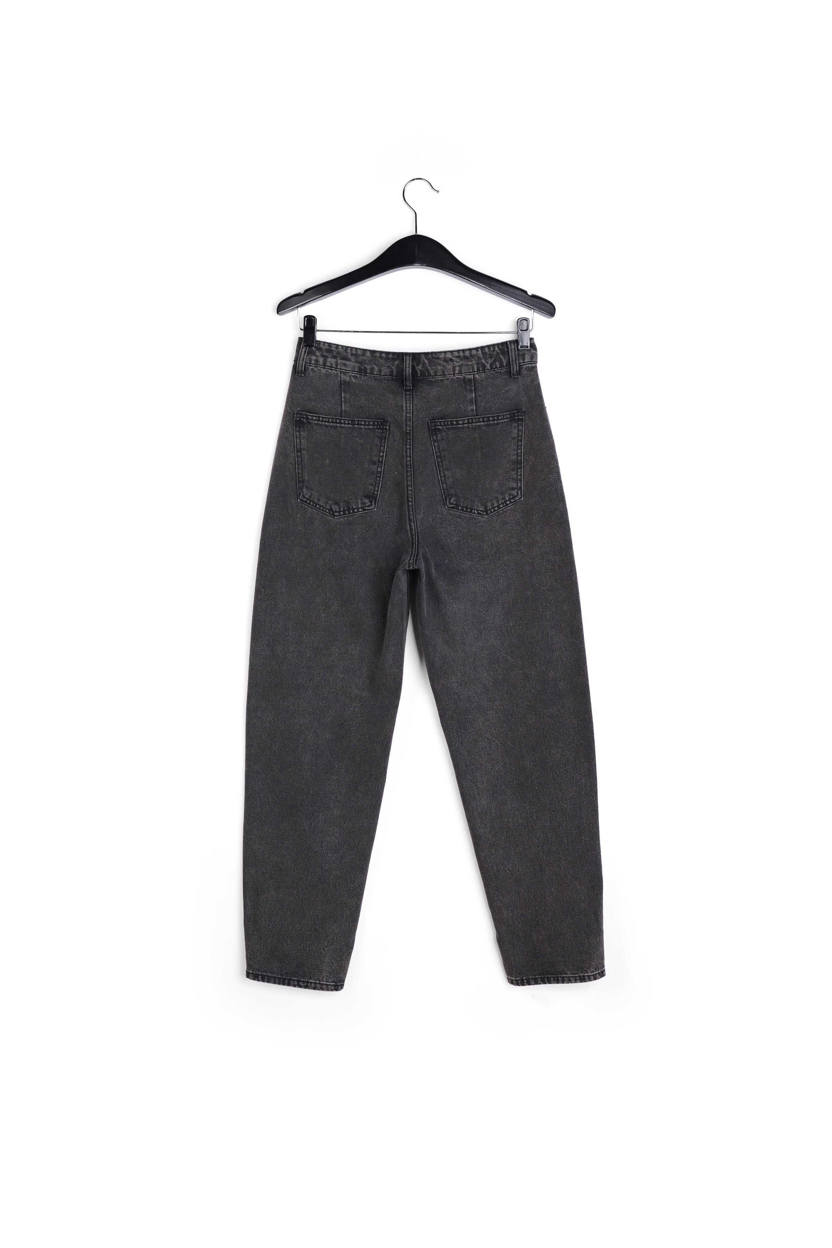 Jean fuselé gris foncé à taille haute RE—SSENTIEL | Essentiel second hand