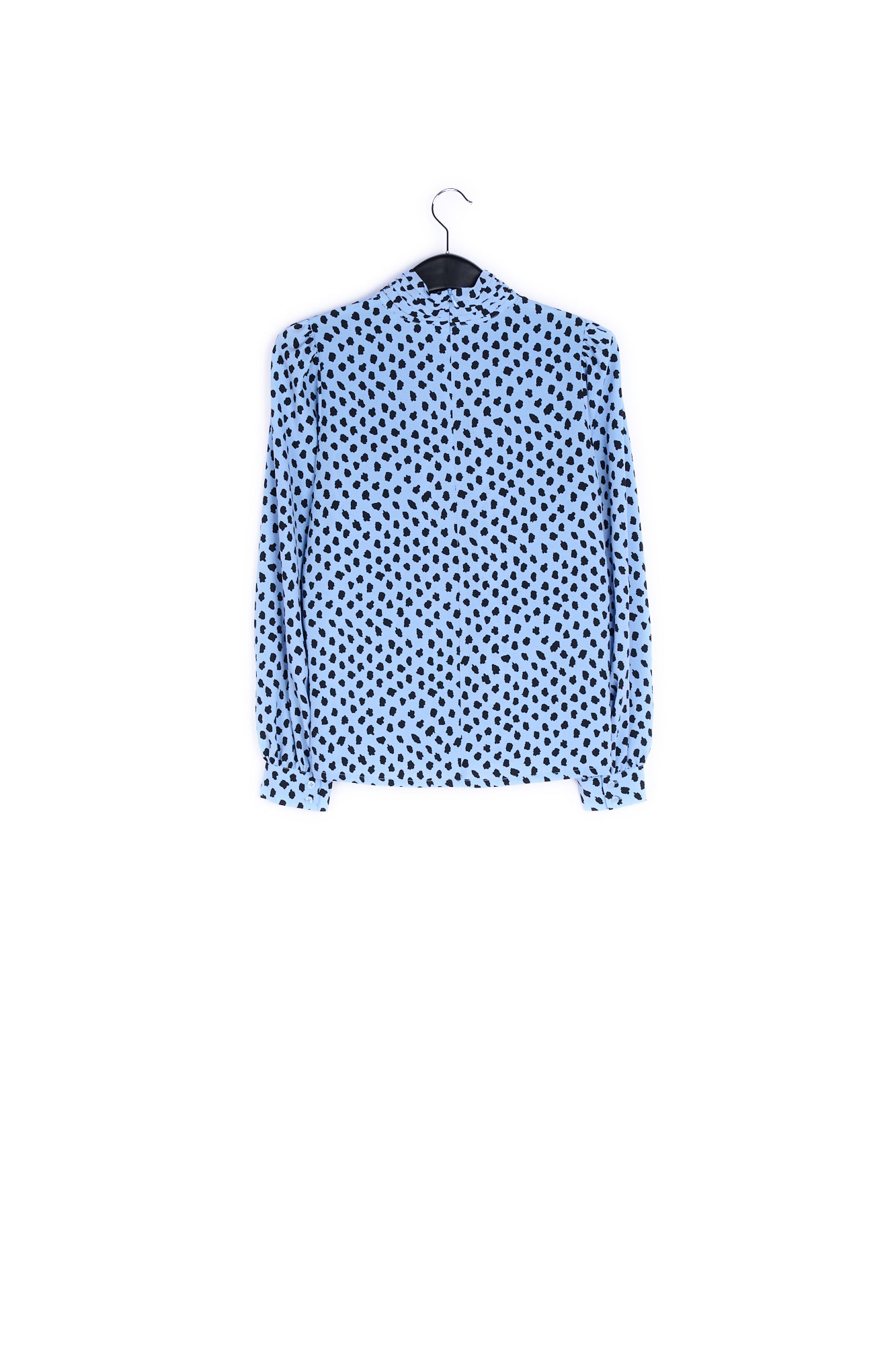 Light blue polka dot turtleneck top RE—SSENTIEL | Essentiel second hand