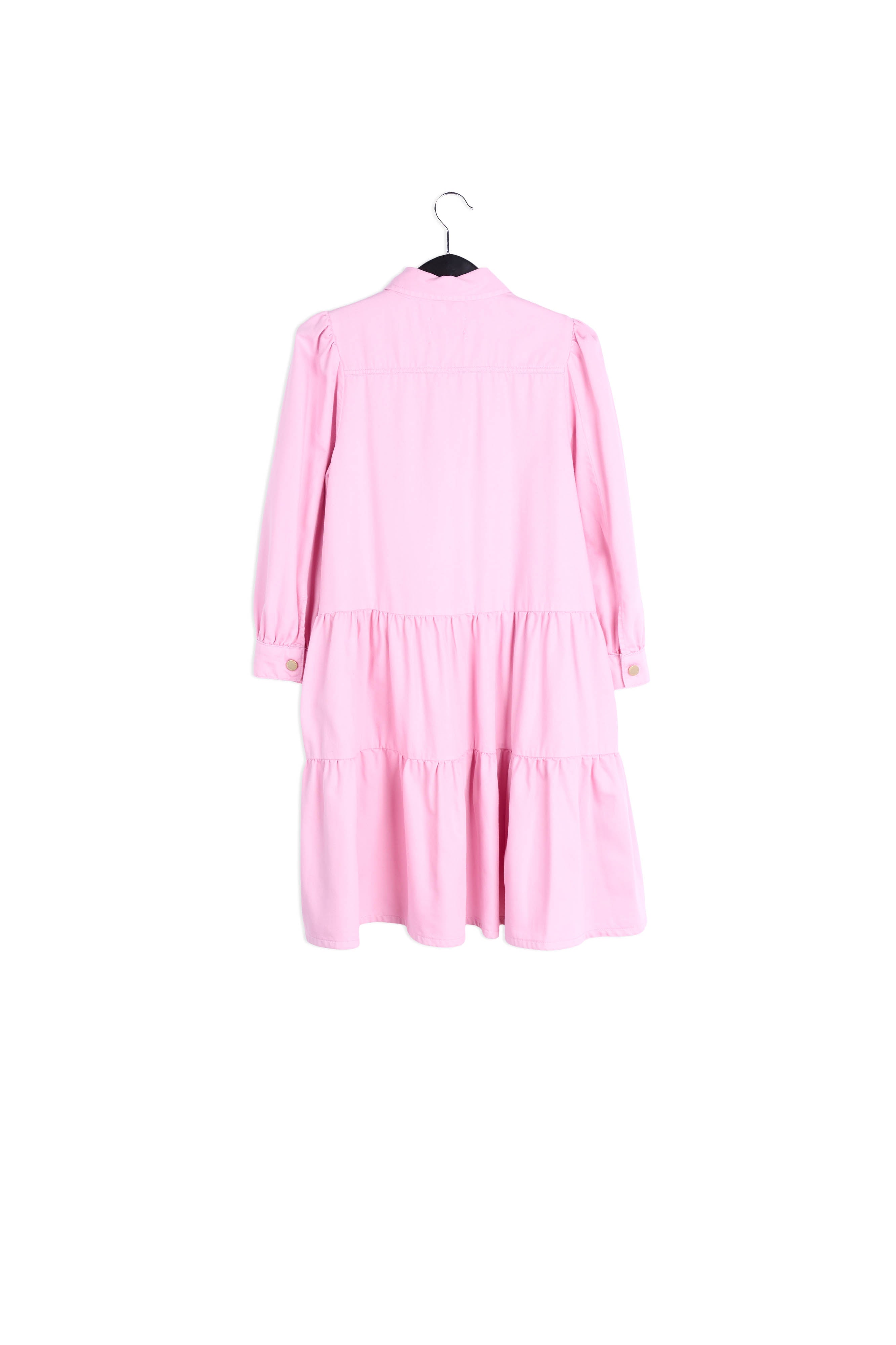 Pink denim A-line mini dress RE—SSENTIEL | Essentiel second hand