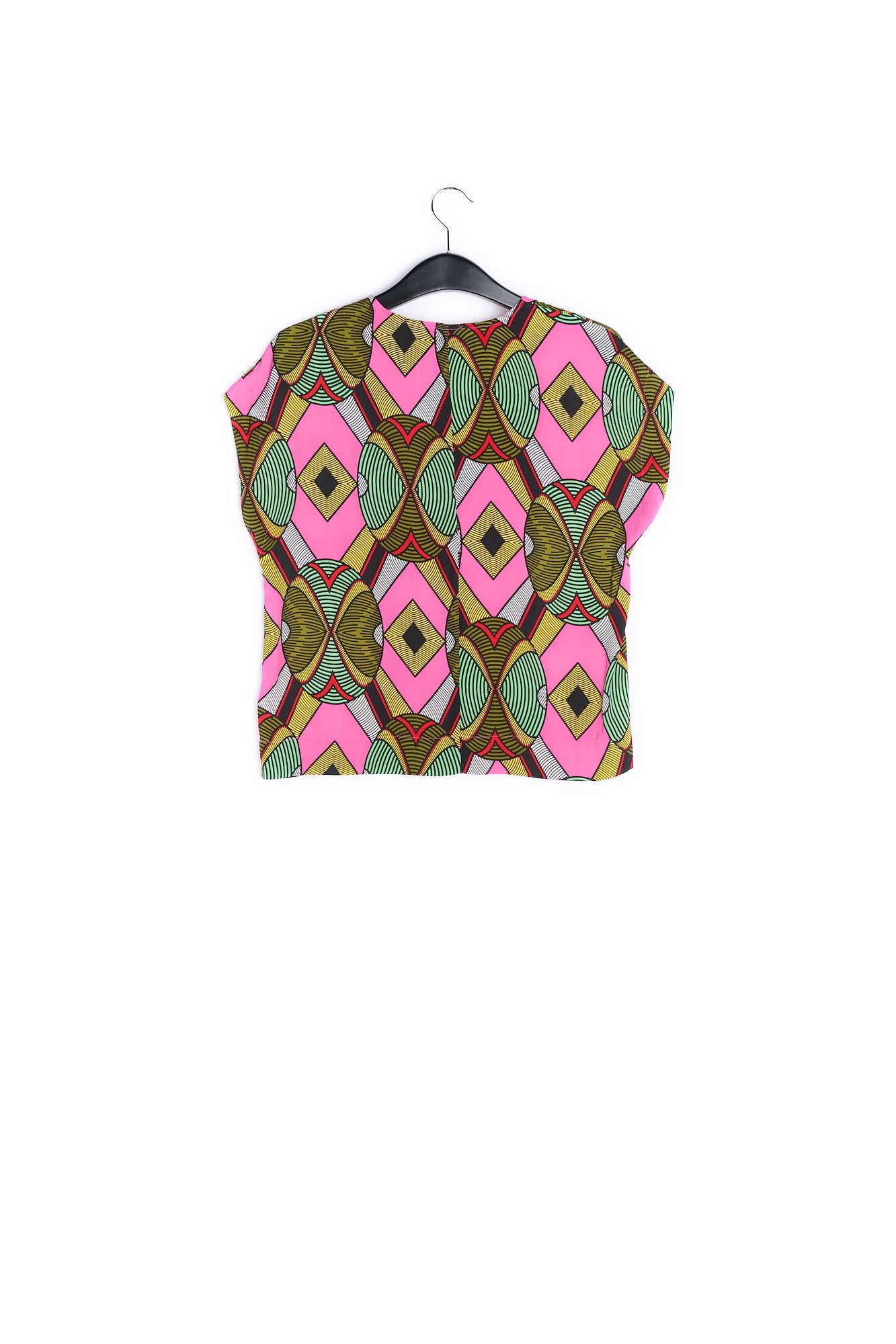 Multicolored graphic-print top RE—SSENTIEL | Essentiel second hand