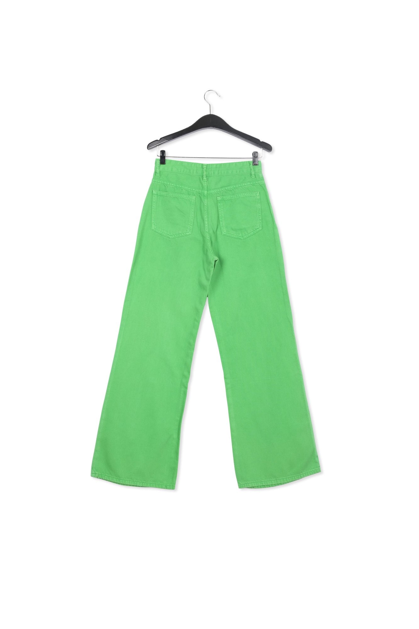 Green denim straight-leg jeans RE—SSENTIEL | Essentiel second hand