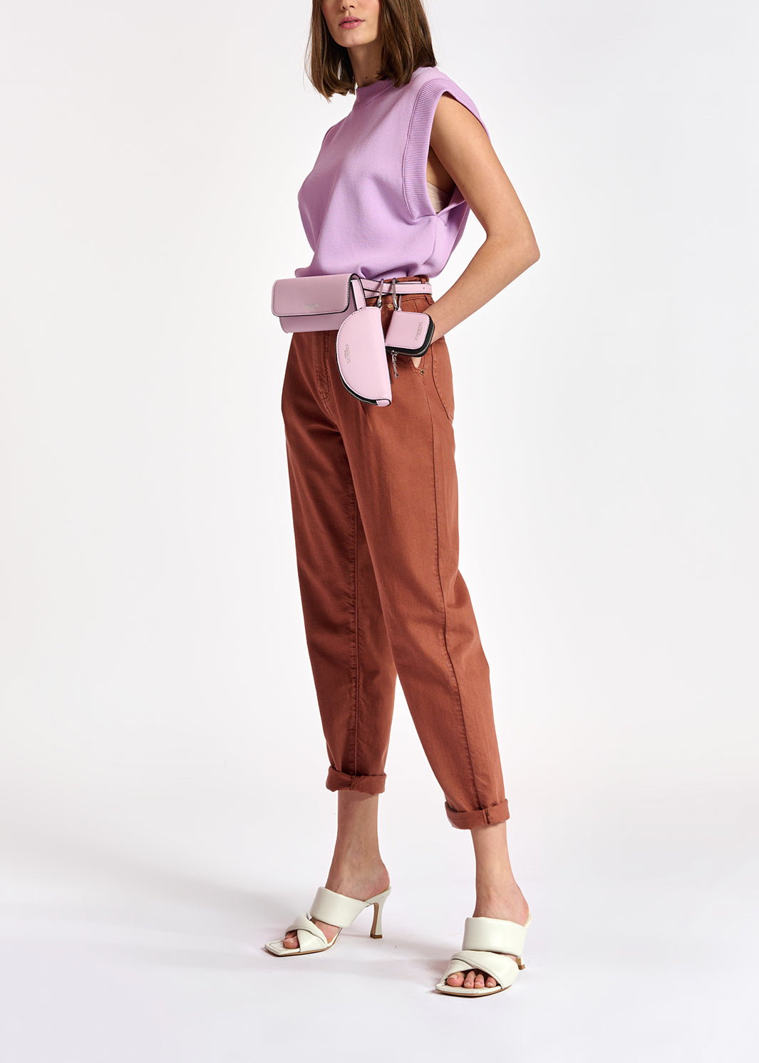 Brown denim boyfriend jeans RE—SSENTIEL | Essentiel second hand