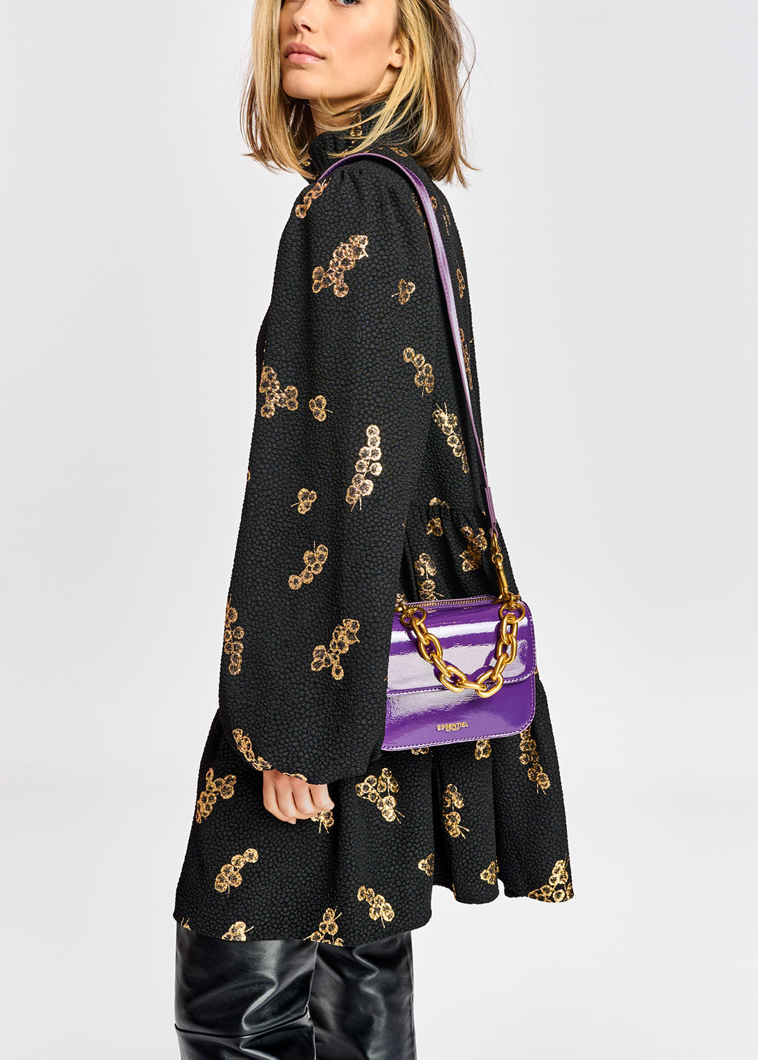 Agonize ruffle collar dress RE—SSENTIEL | Essentiel second hand