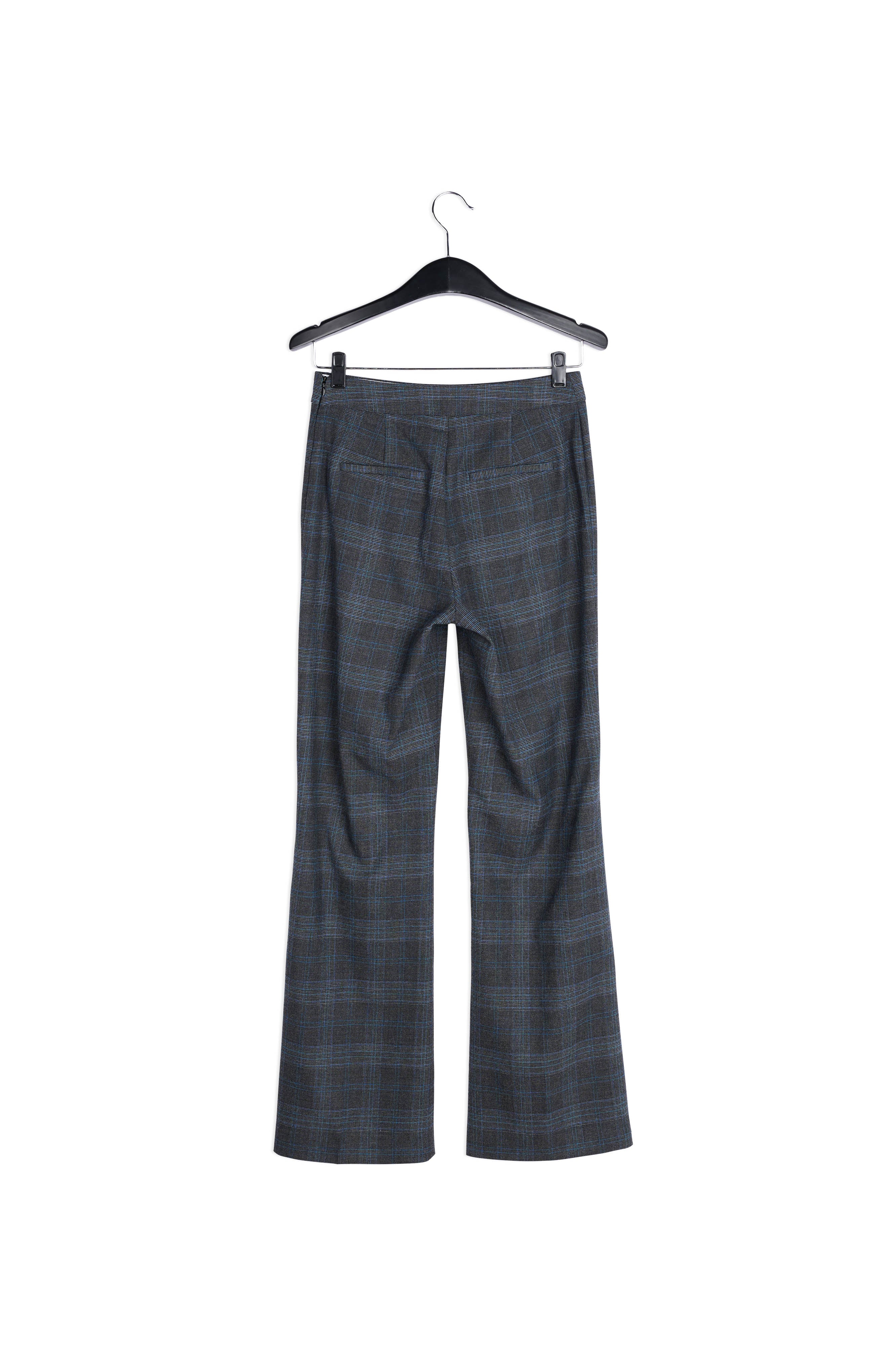 Pantalon classique gris à carreaux RE—SSENTIEL | Essentiel second hand