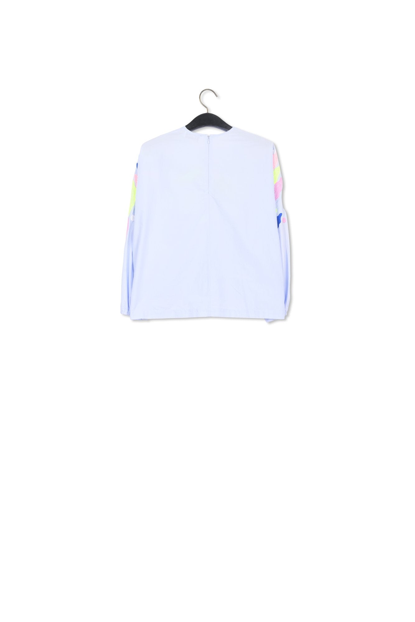 Top en coton bleu clair à broderies RE—SSENTIEL | Essentiel second hand