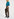 Brown pants with black and blue check motif Faume - seconde main