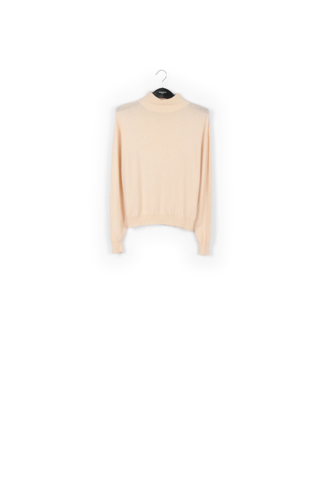 Pull à col roulé blanc cassé en mélange de mérinos RE—SSENTIEL | Essentiel second hand