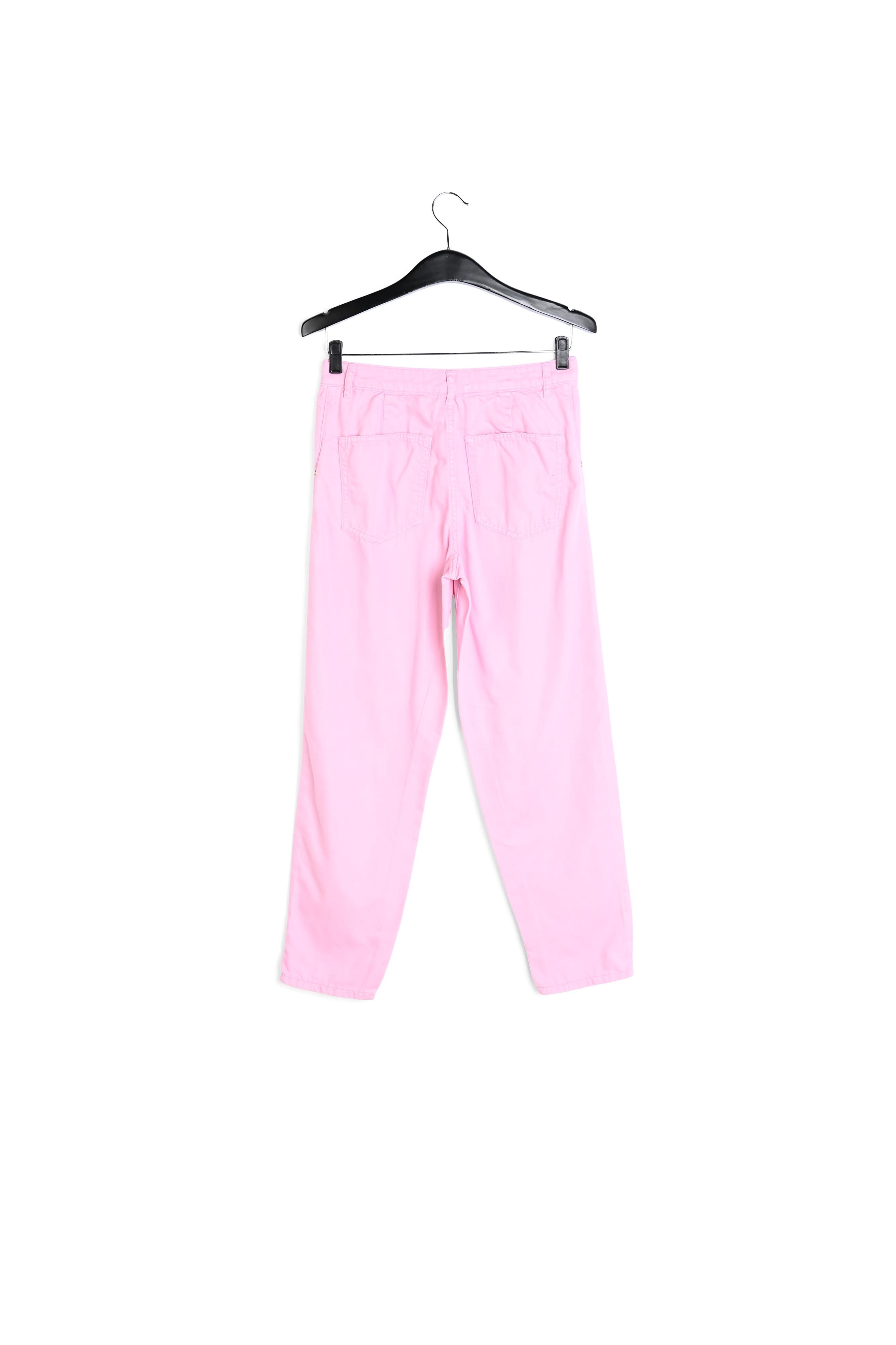 Lichtroze jeansbroek met wijde snit RE—SSENTIEL | Essentiel second hand